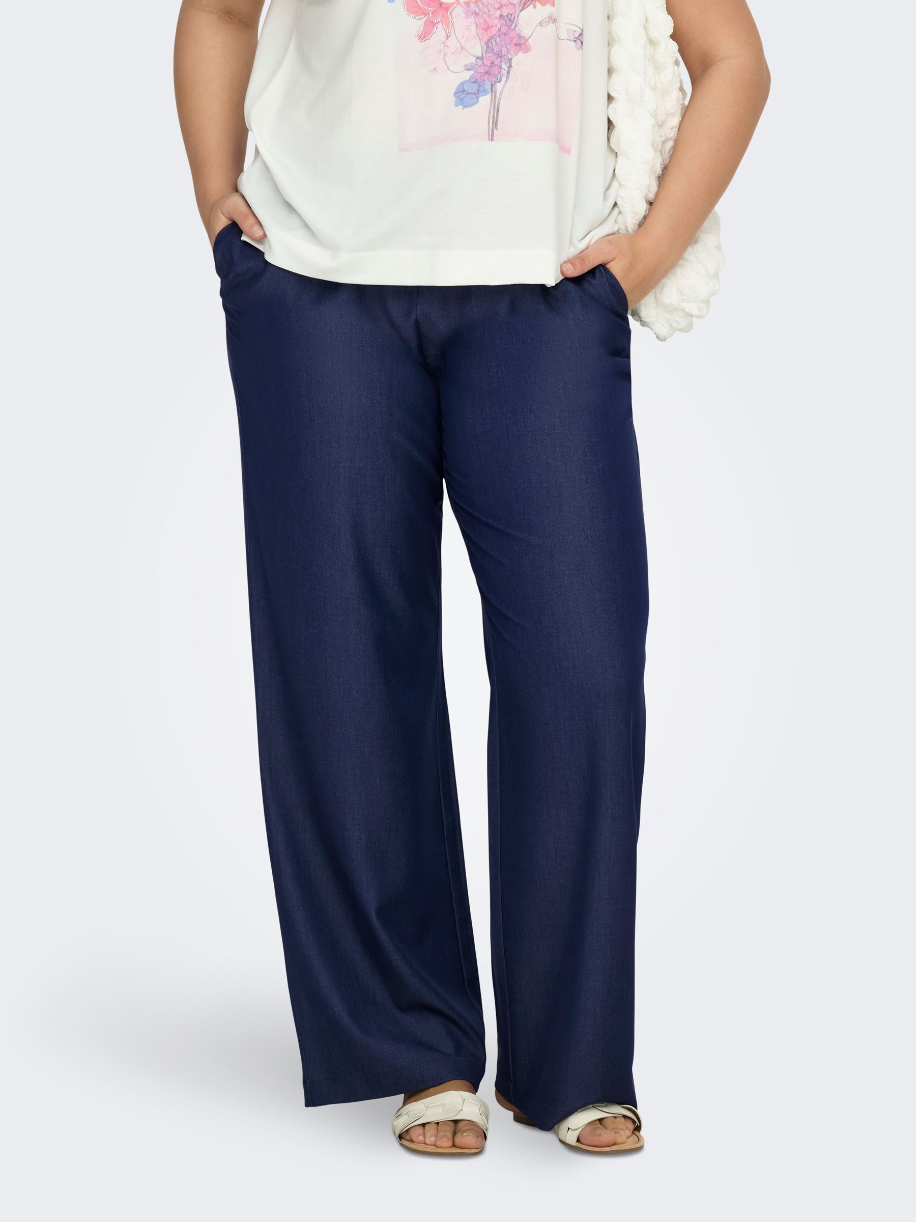 Pantalon À Jambe Large, ONLY CARMAKOMA
