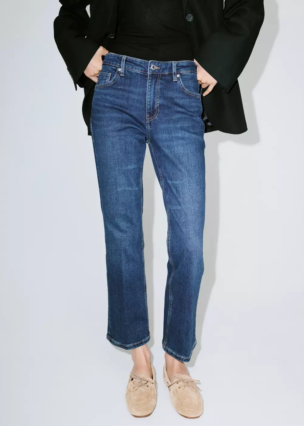 Jean Sienna flare crop, MANGO