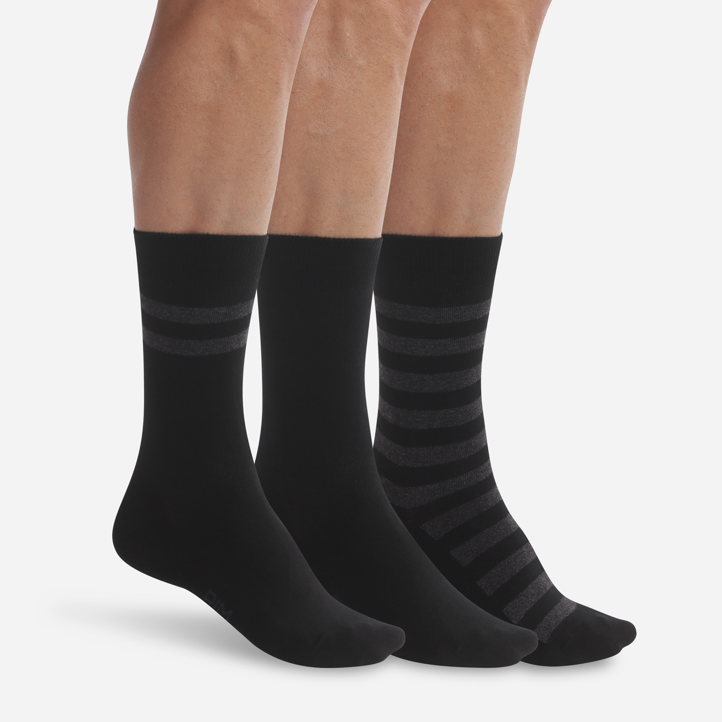 Lot de 3 paires de chaussettes Coton Style, DIM