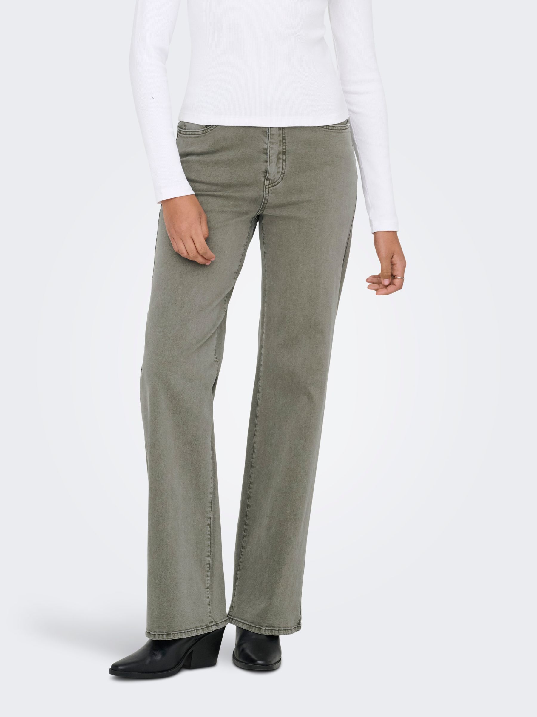 Pantalon À Jambe Large, ONLY
