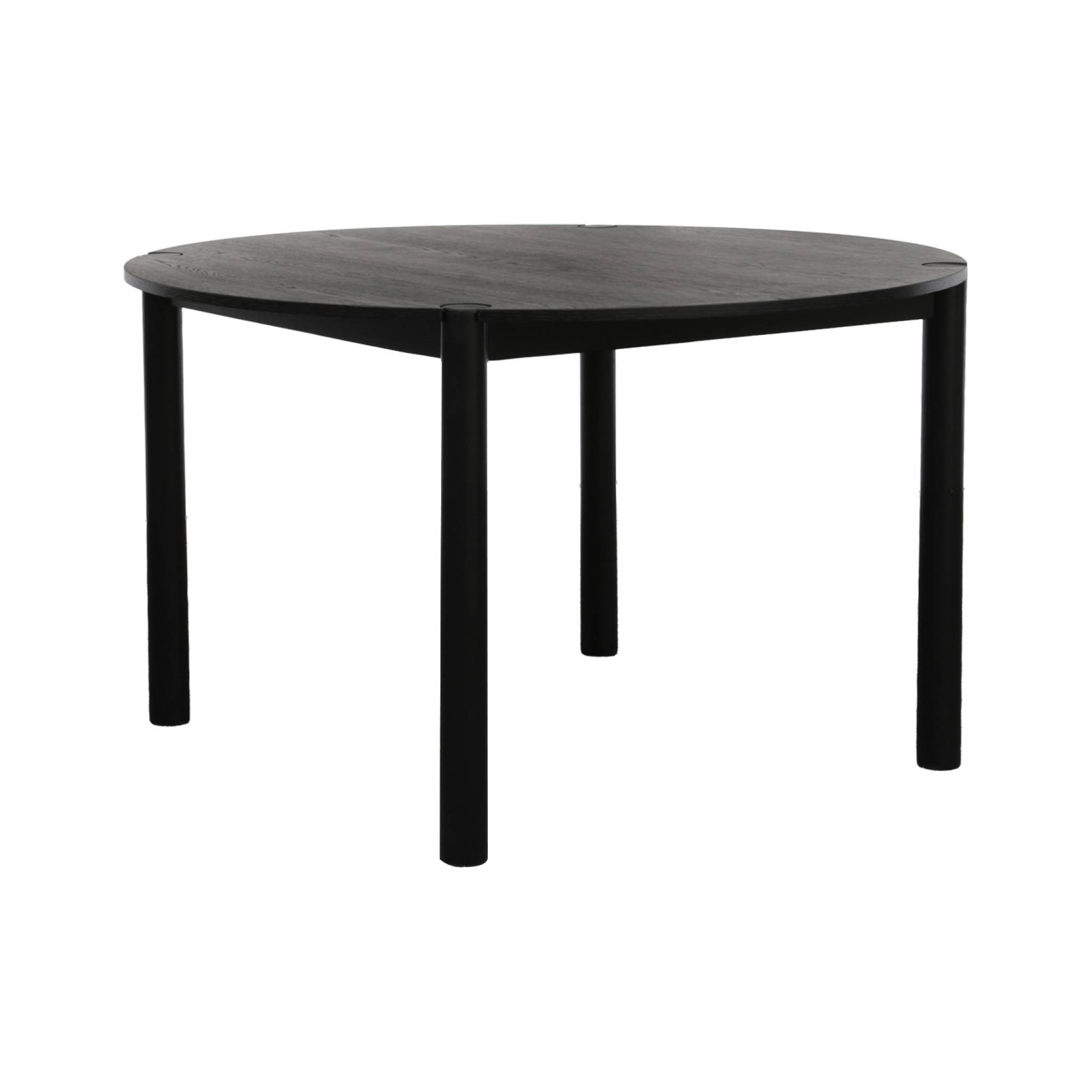 Table à manger ronde bois d'hévéa 4 places CLEMENCE, SWEEEK
