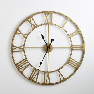 Horloge en métal laiton Ø70 cm, Zivos SO'HOME