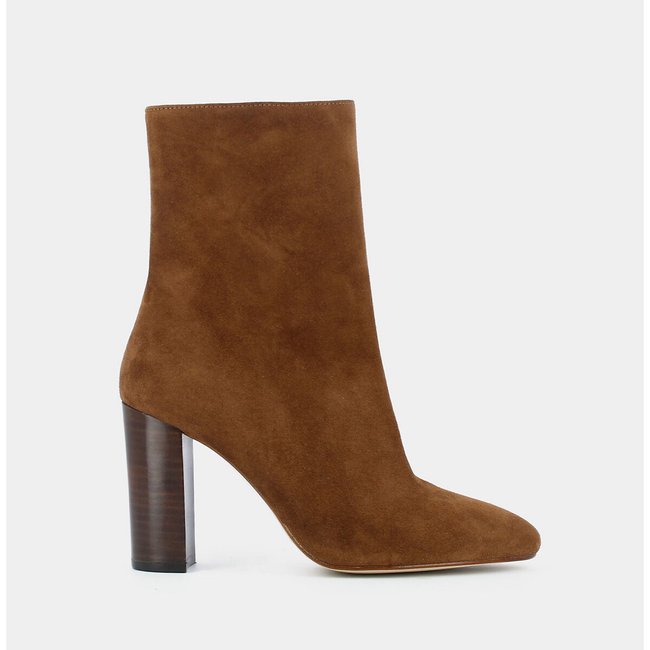 Valoris suede pointed ankle boots, brown, Jonak | La Redoute