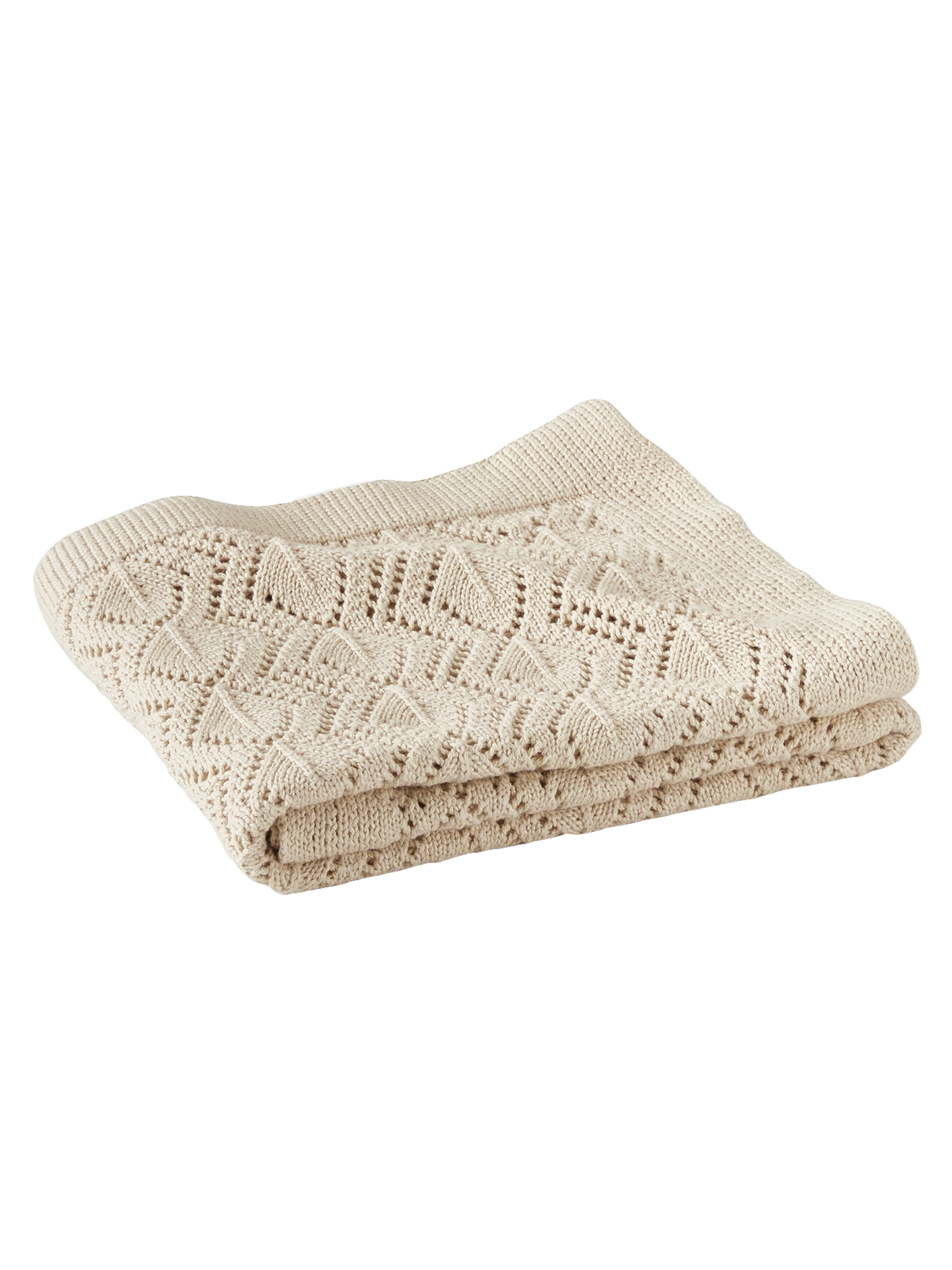 Couverture tricot en coton bio*, VERTBAUDET