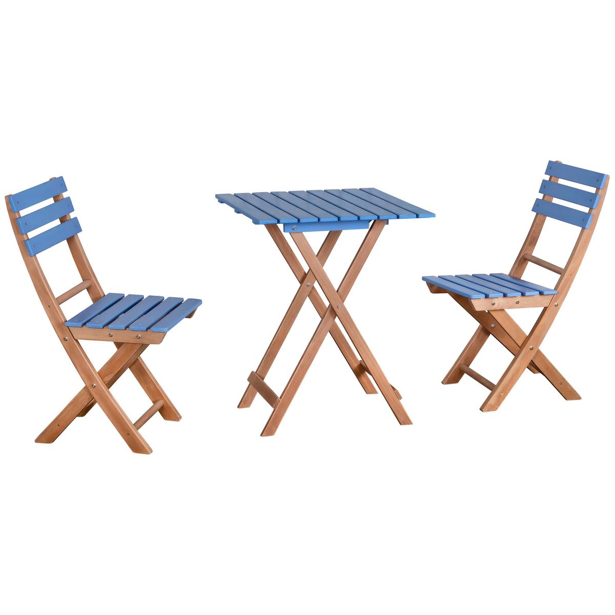 Coussins de chaise longue Outsunny bleus, 2 pièces 84B-942LB