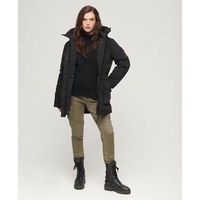 City Mid-Length Parka with Hood SUPERDRY