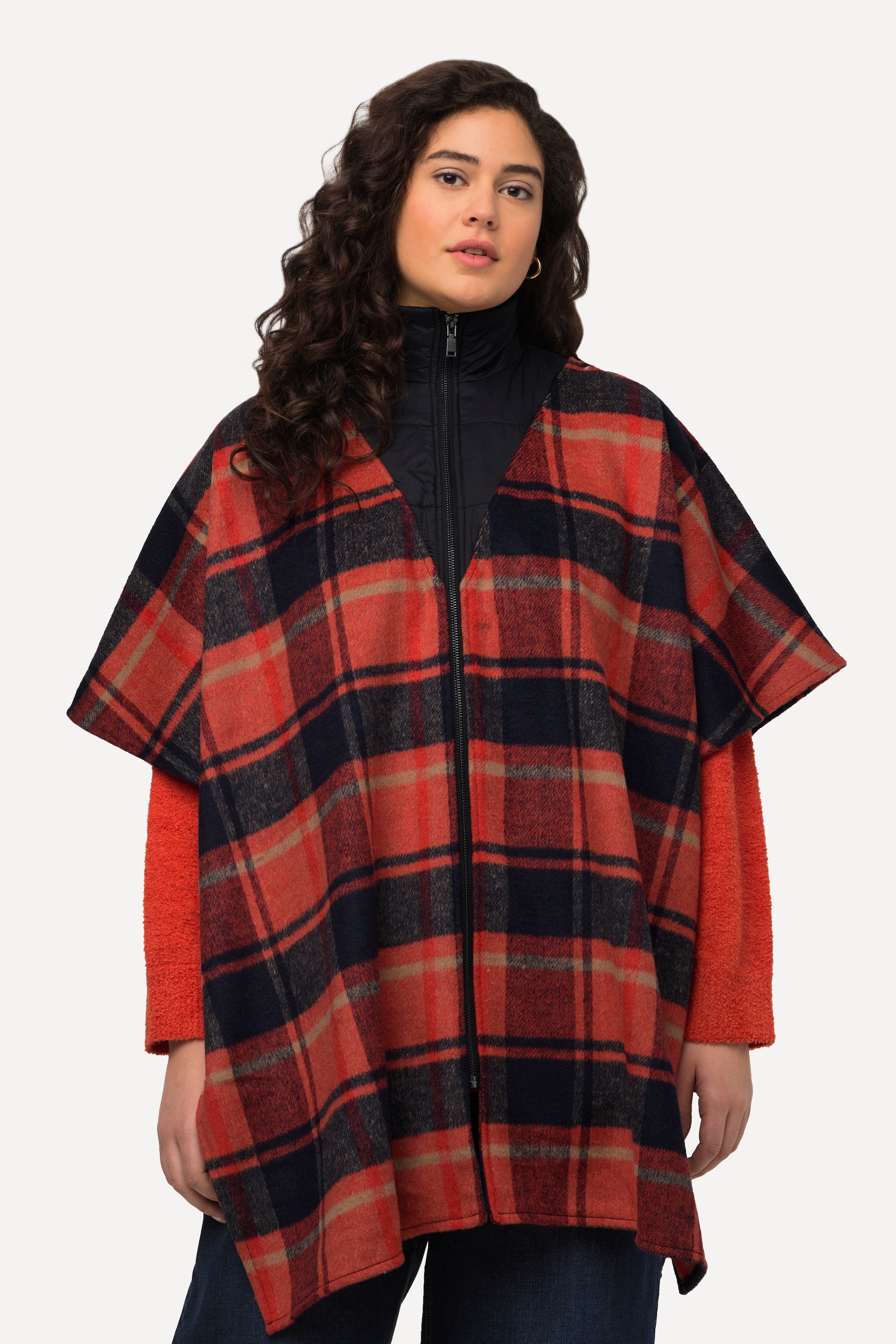 Poncho oversize à col camionneur et manches, ULLA POPKEN