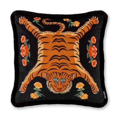 Tibetan Tiger Filled Cushion 55x55cm PALOMA HOME