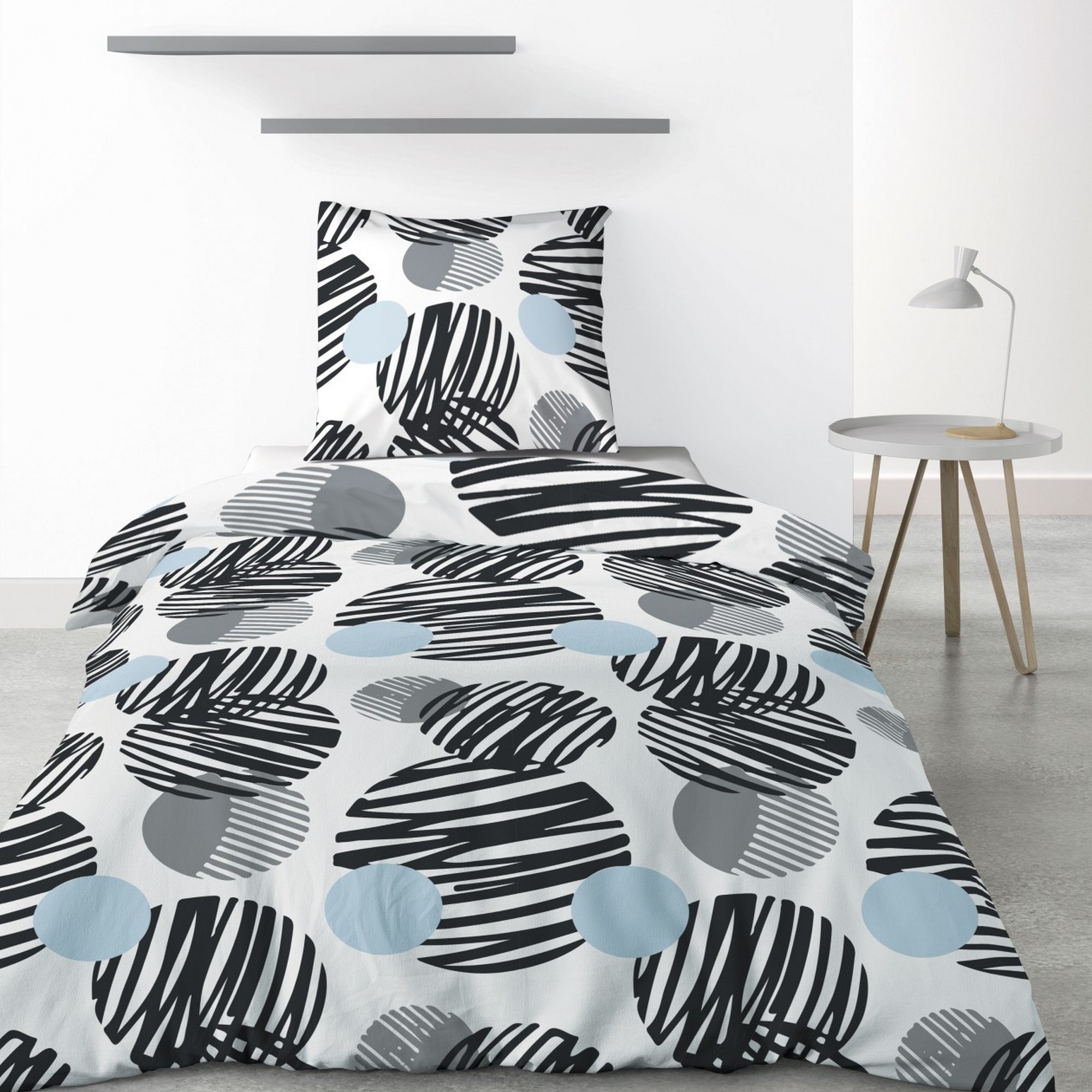 Parure de lit - housse de couette en microfibre, EDEN