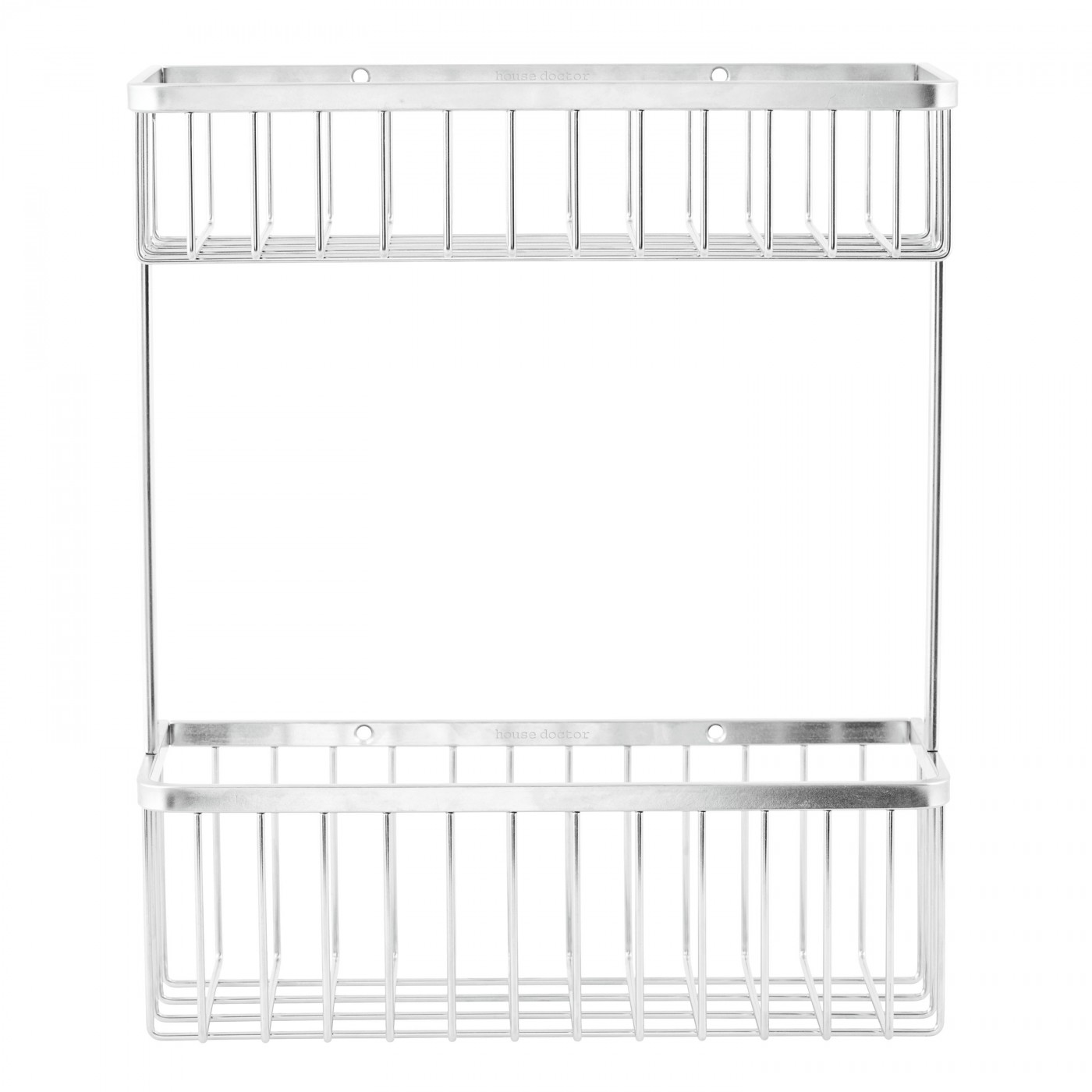 Etagère Double Bath Acier Inoxydable pour salle de bain, HOUSE DOCTOR