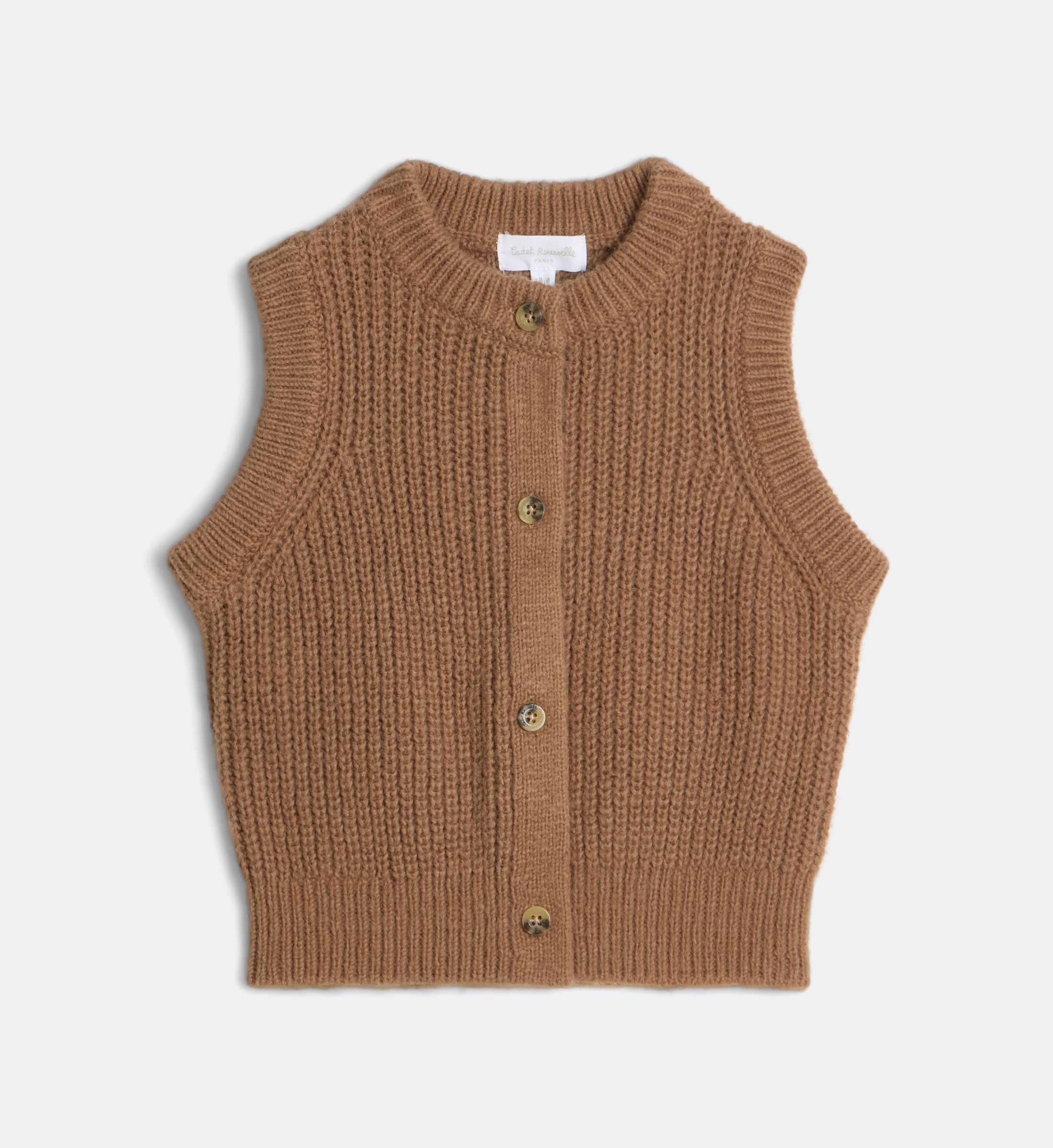 Gilet sans manches tameousse bb maille, CADET ROUSSELLE