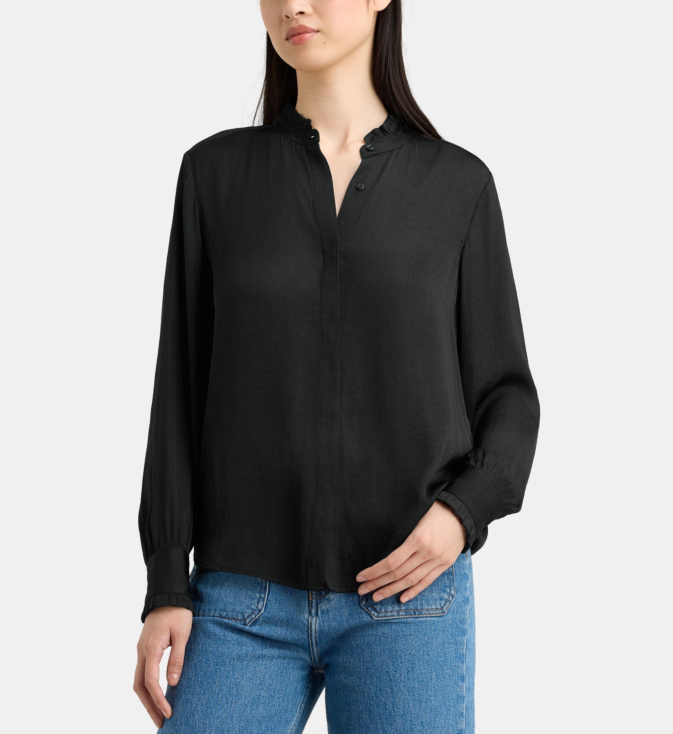 Chemise fluide detroit satl satinée, GALERIES LAFAYETTE
