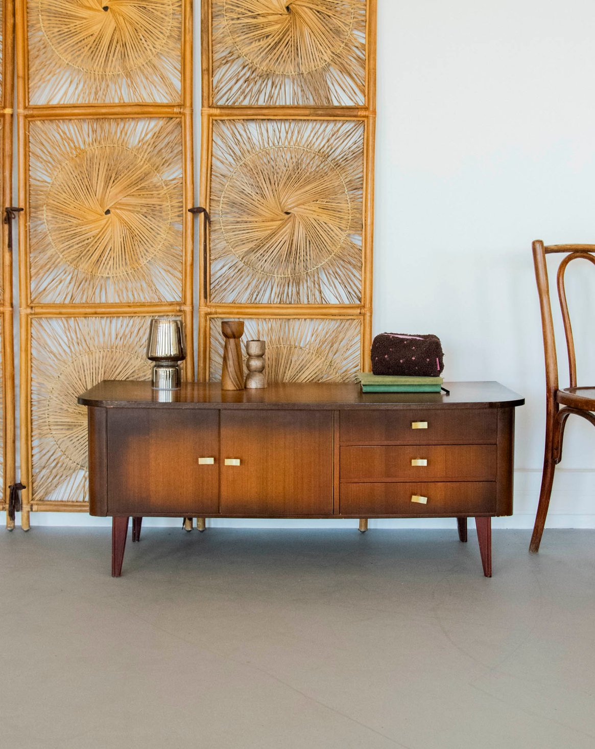 Enfilade en bois foncé Margaret N°446 - Bon état, DEBONGOUT