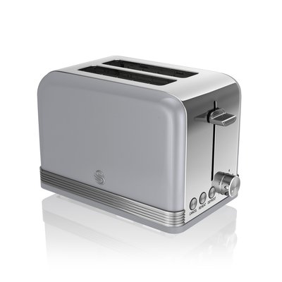 Retro 2-Slice Toaster - Grey - ST19010GRN SWAN