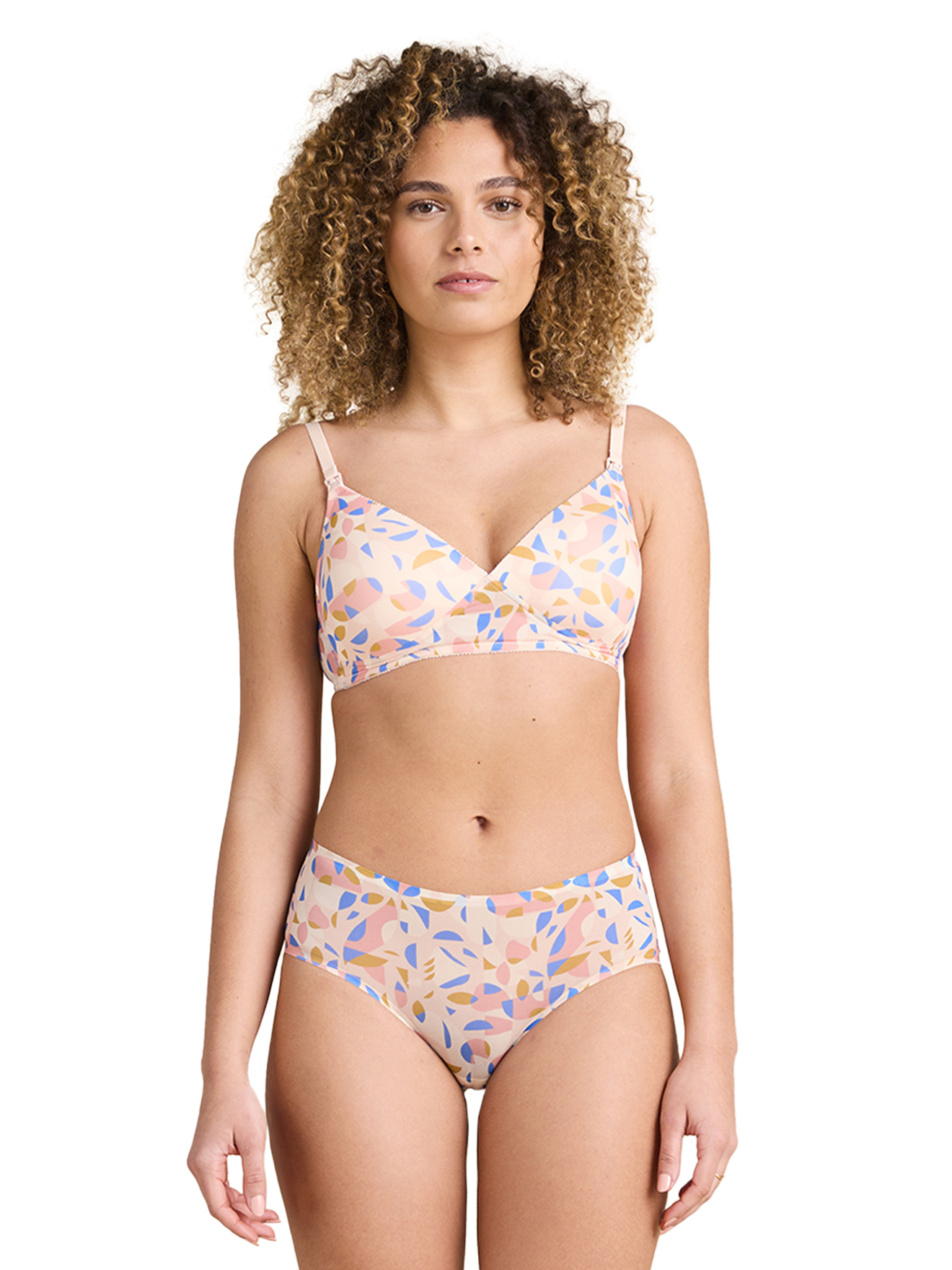 Ensemble imprimé soutien-gorge d'allaitement et culotte taille unique, ENVIE DE FRAISE
