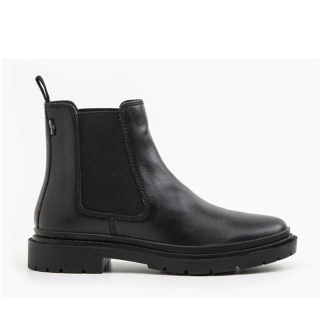 Trooper chukka ankle boots in leather, black, Levi's | La Redoute