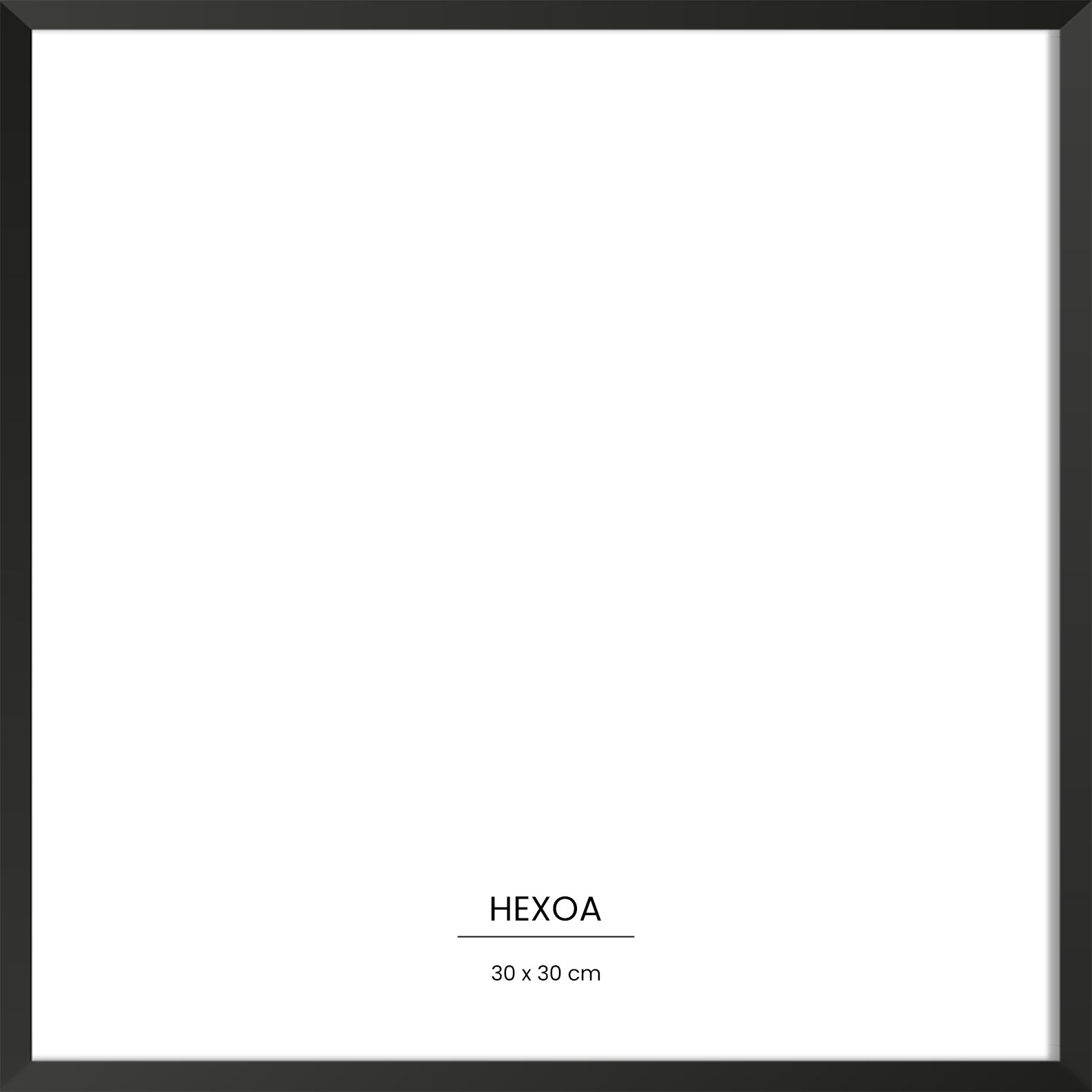 Cadre bois Noir 30x30cm, HEXOA