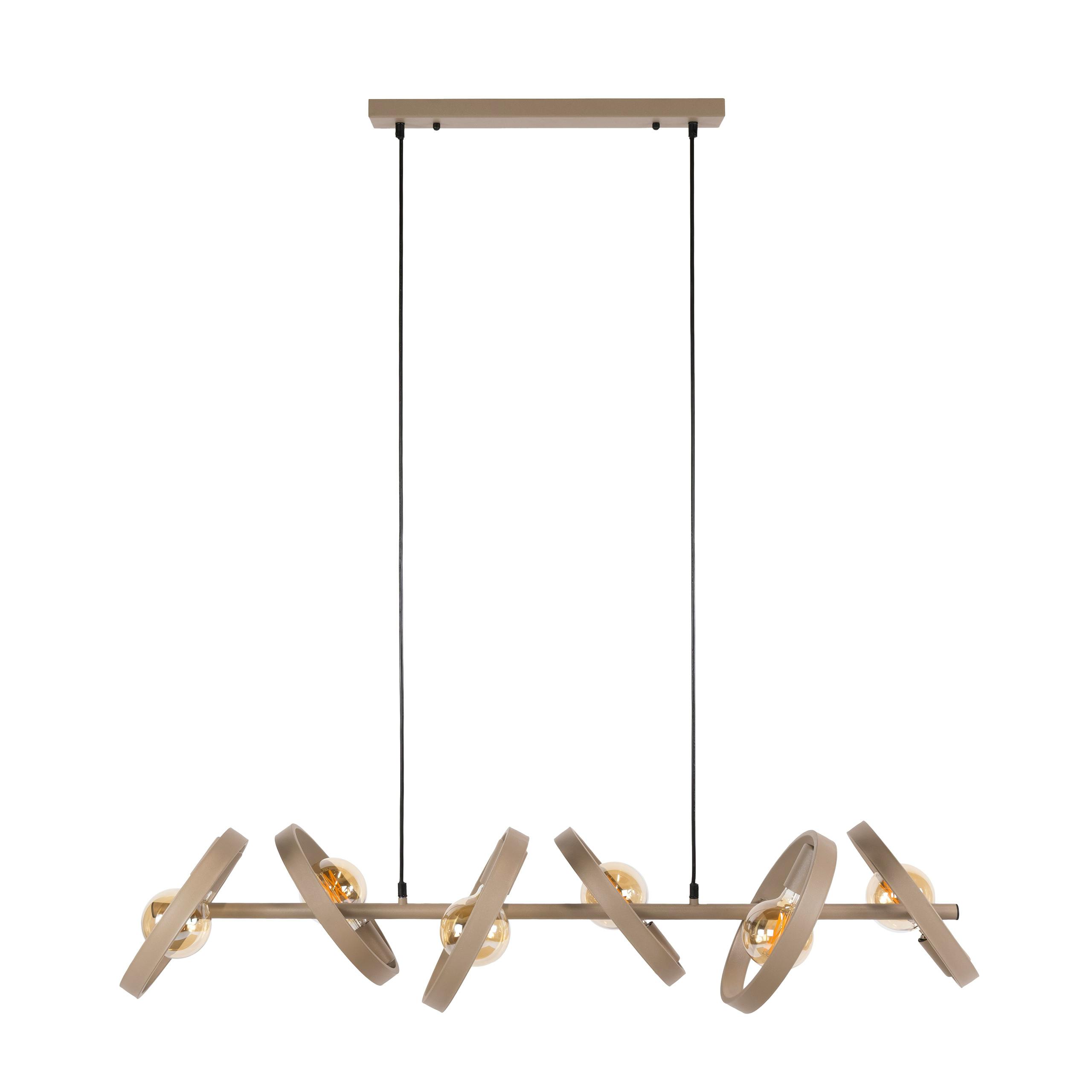 Suspension de table 6 anneaux en métal RALF, PIER IMPORT