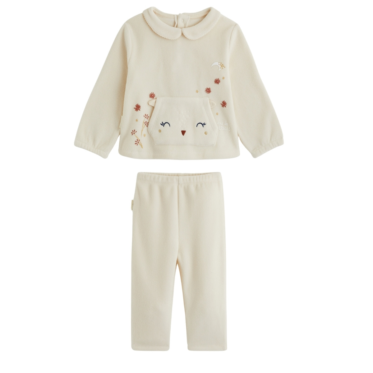 Pyjama enfant 2 pièces en polaire Ollie, PETIT BEGUIN