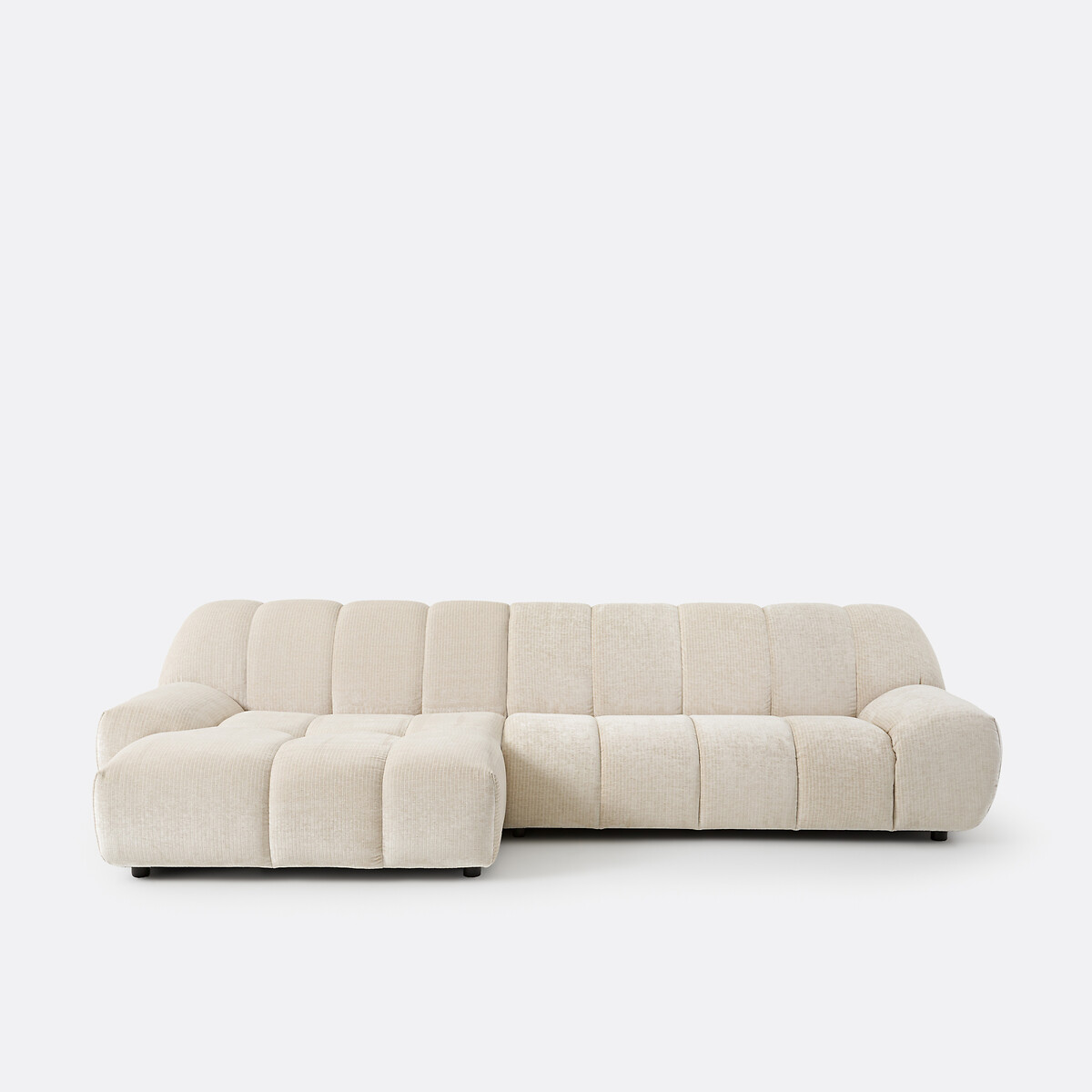 LA REDOUTE INTERIEURS Nuria vintage ribfluwelen hoekbank links