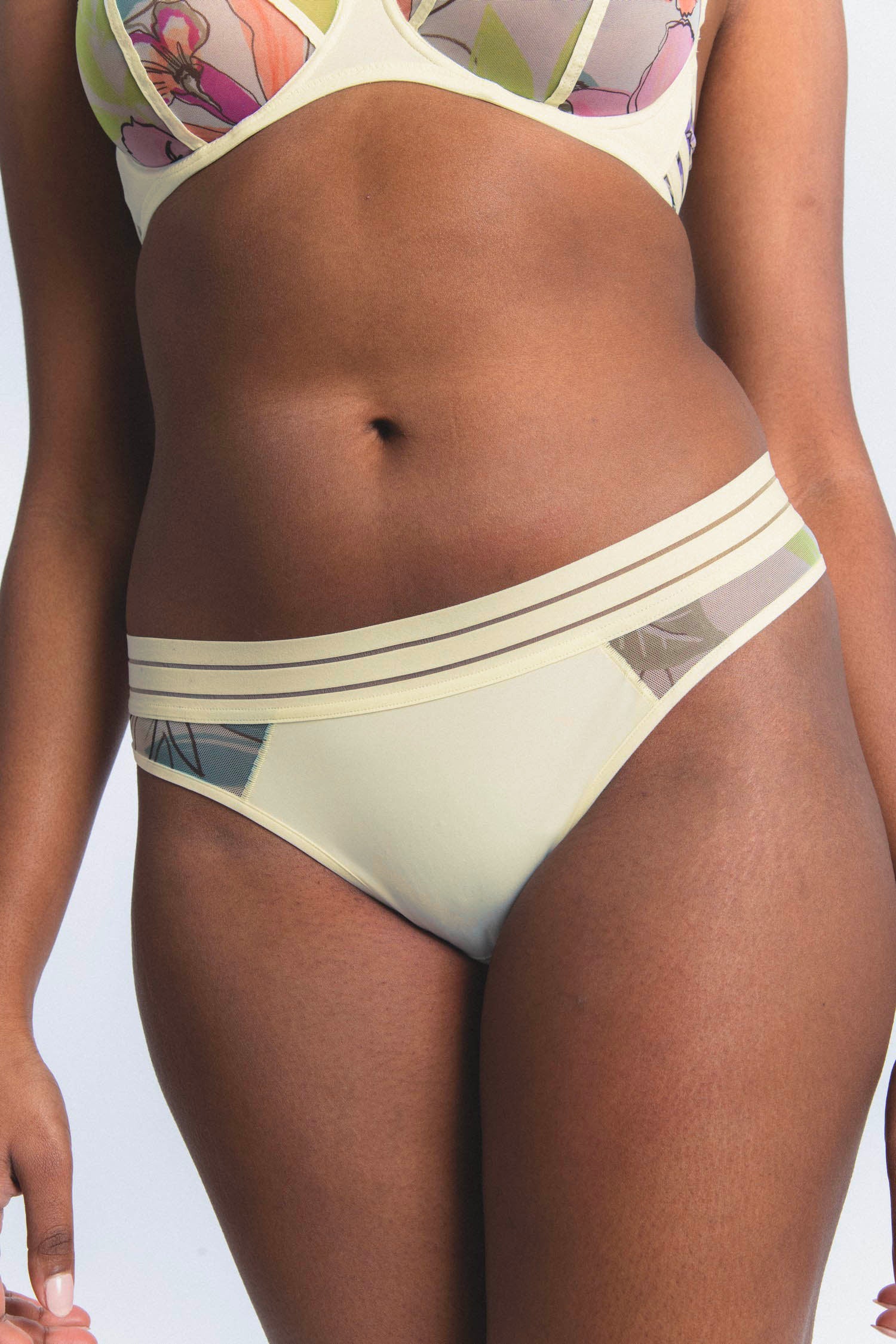 Tanga en microfibre et tulle NUFIT GARDEN, MAISON LEJABY