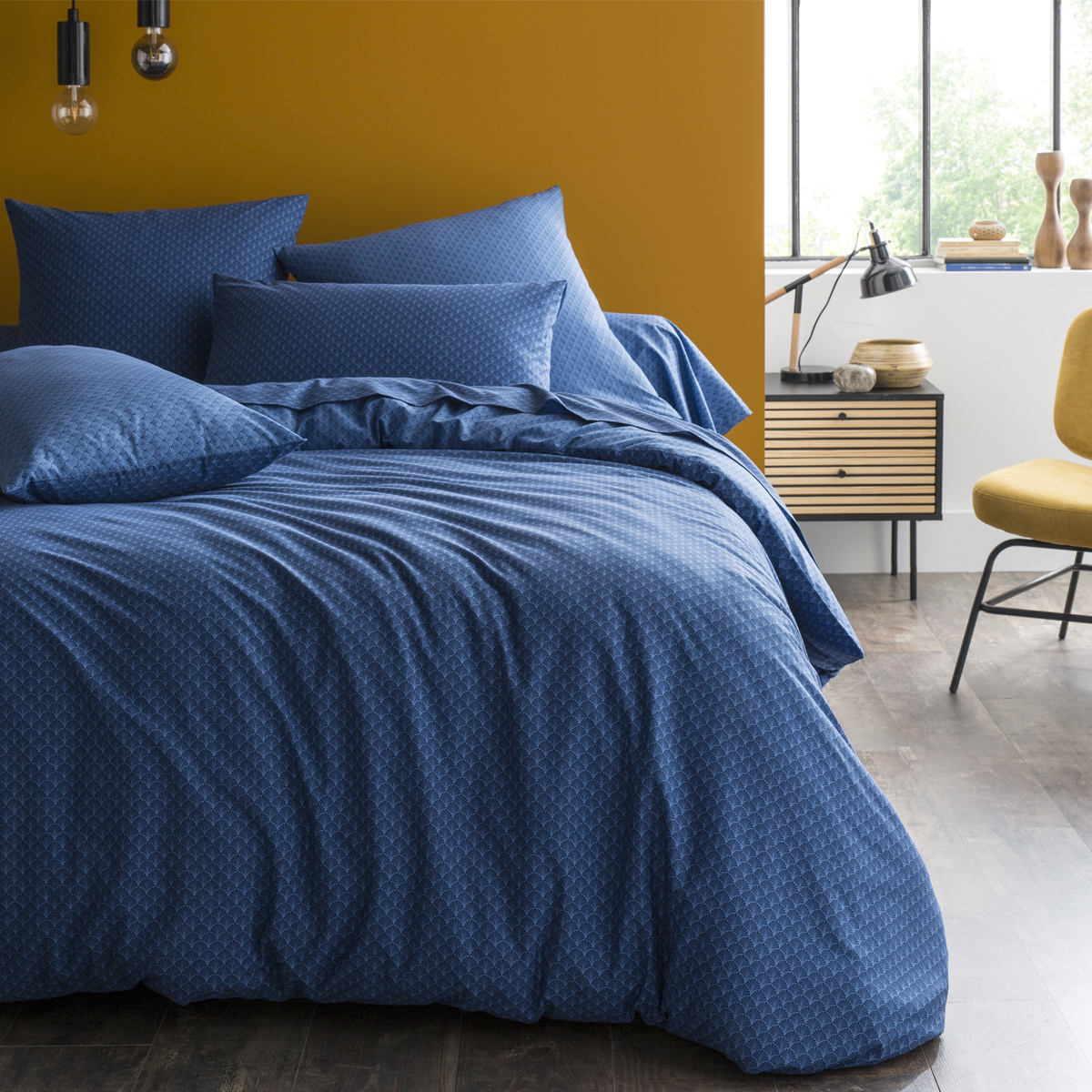 Housse de couette imprimée en viscose de bambou, CAMILLE, ORIGIN
