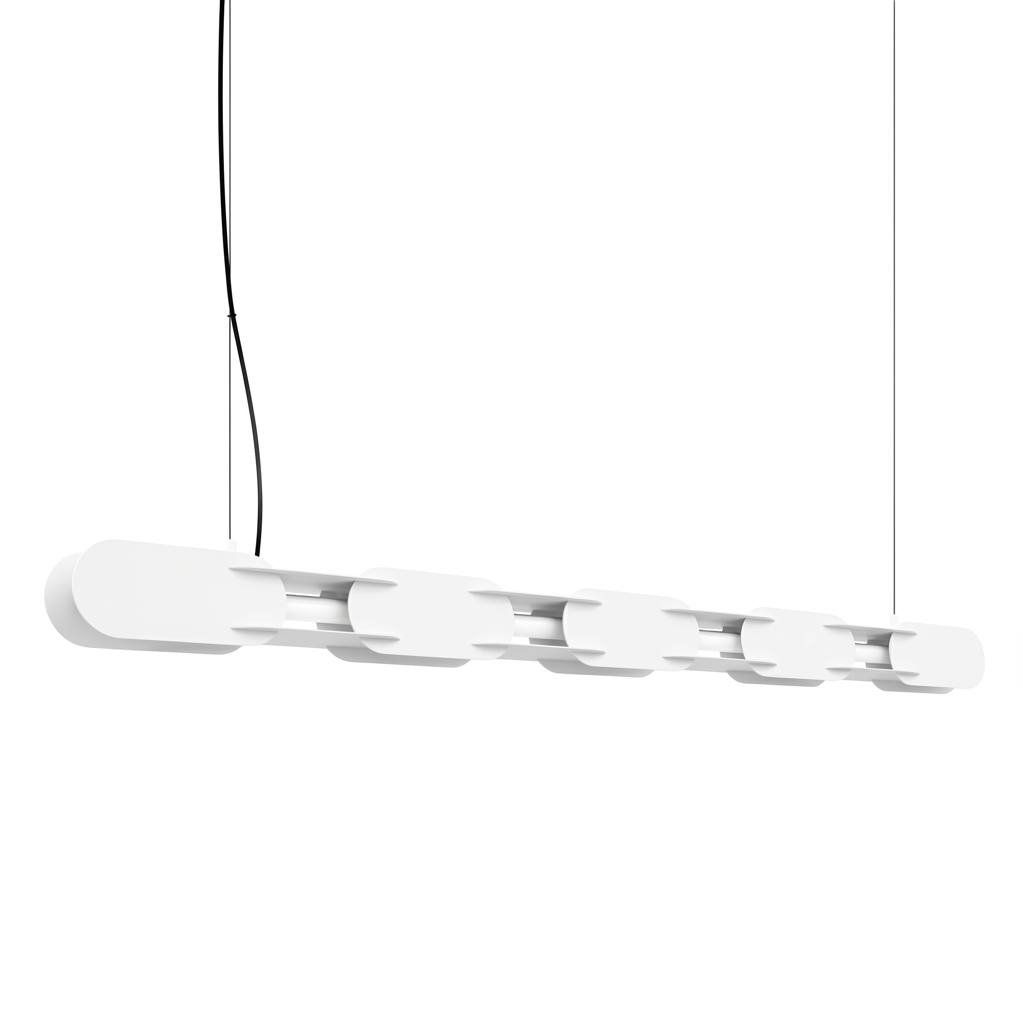 Suspension Acier Blanc LED 1 Chain, EDEN