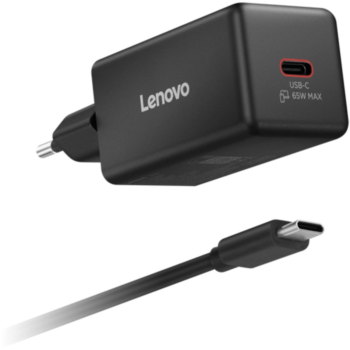 Chargeur ordinateur portable 65W GaN USB-C + cable 2m, LENOVO