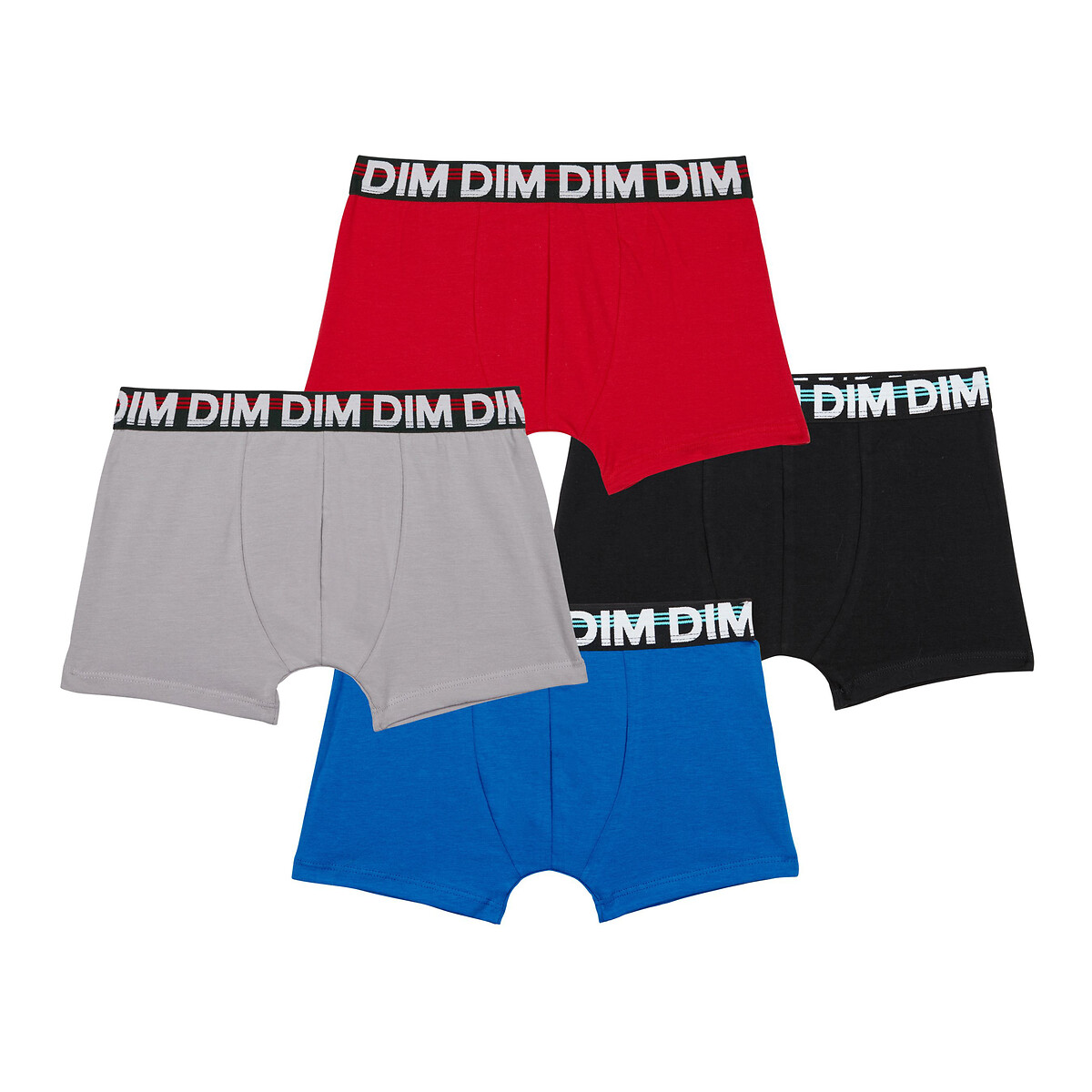Image of Pack of 4 Boxers in Cotton