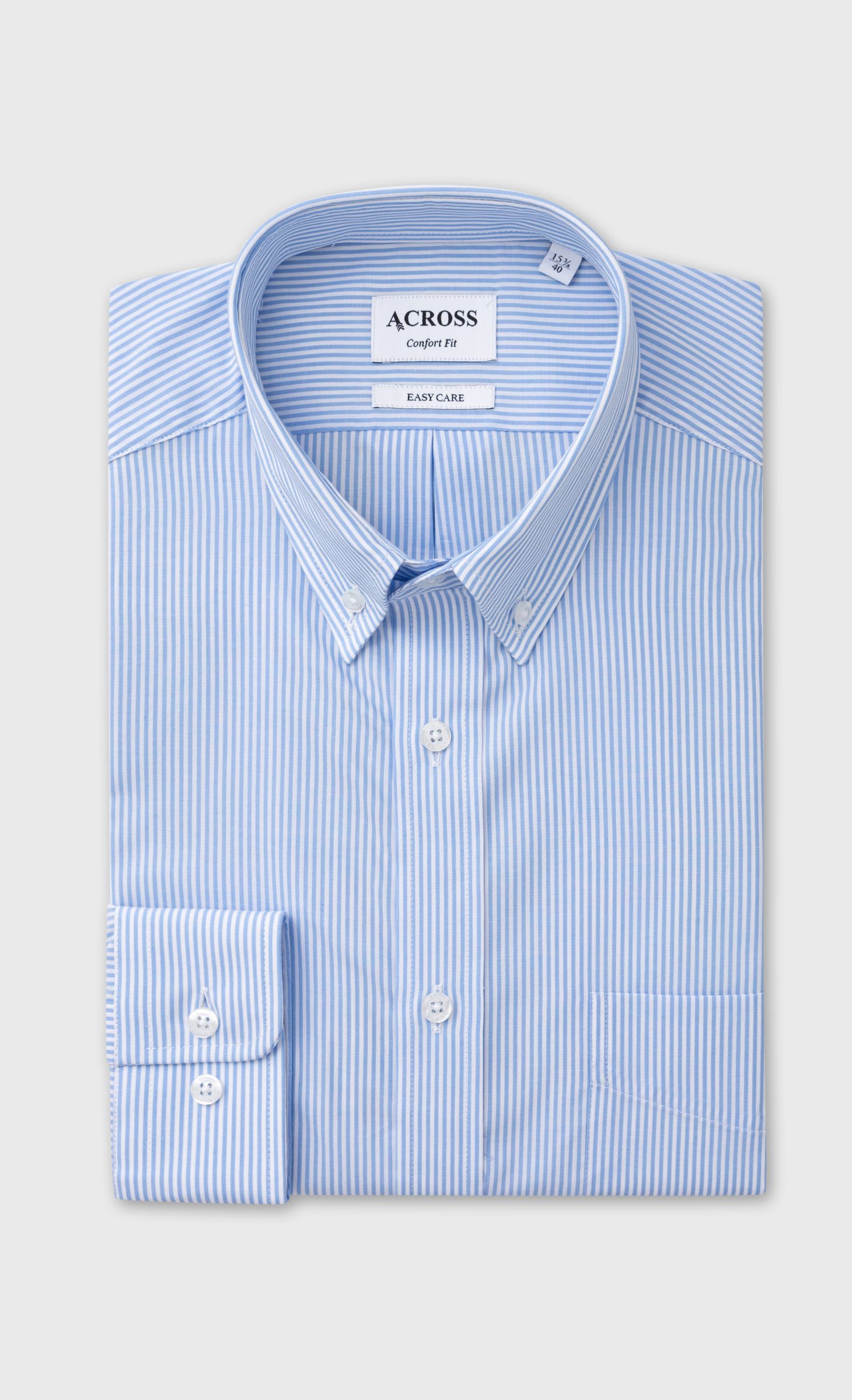 Chemise Confort fit easy care à rayures, ACROSS