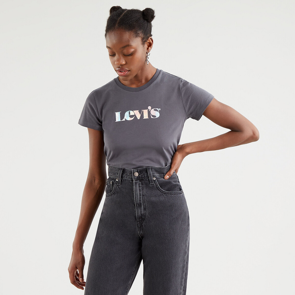 Tee shirt cheap levis noir femme