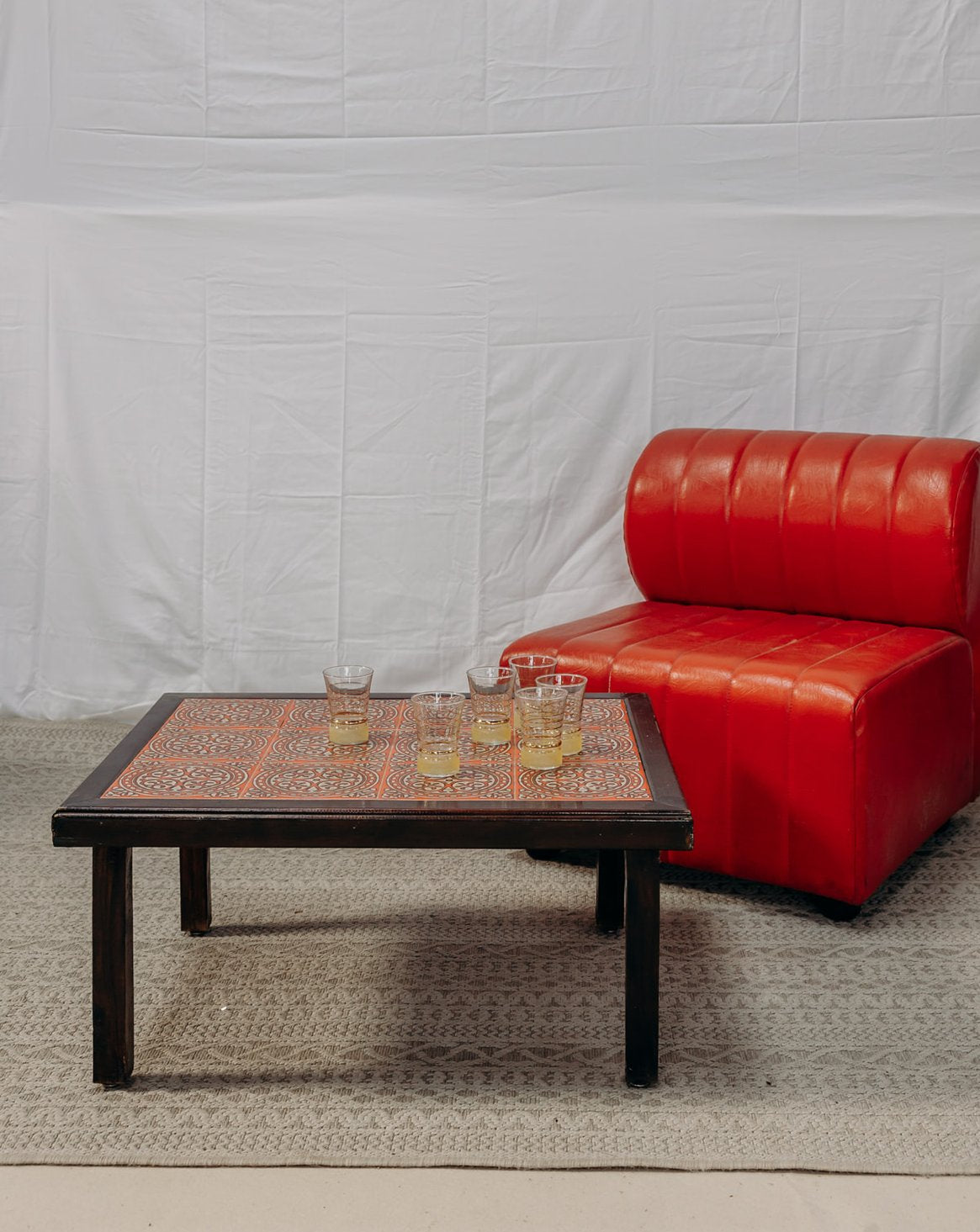 Table basse en faïence Léonie N°289 - Bon état, DEBONGOUT