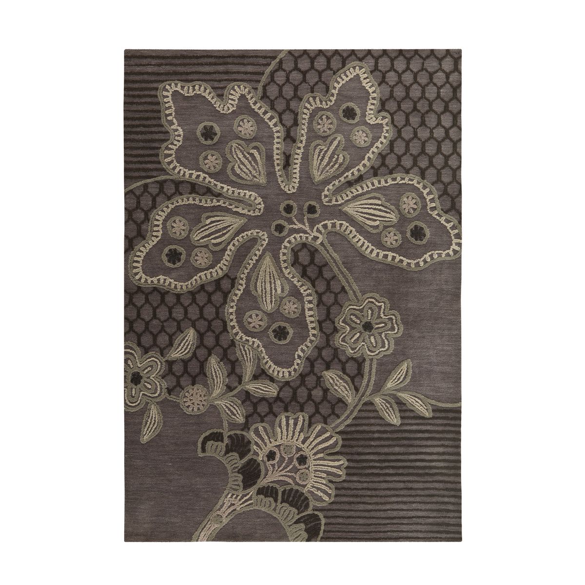 tapis a poils plats, motif contemporain