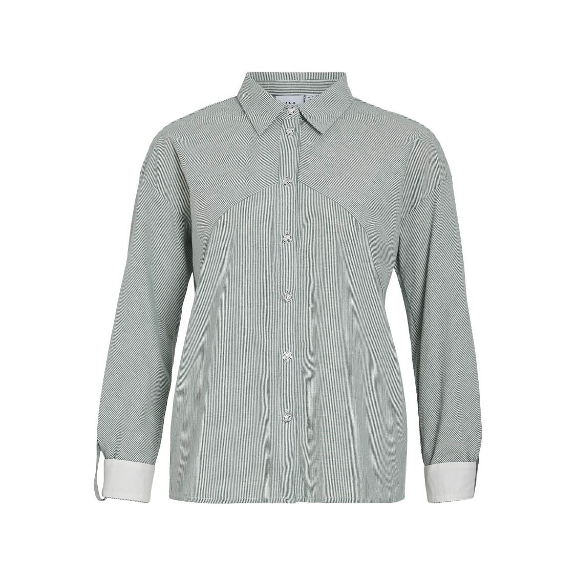 Blouse met fijne strepen