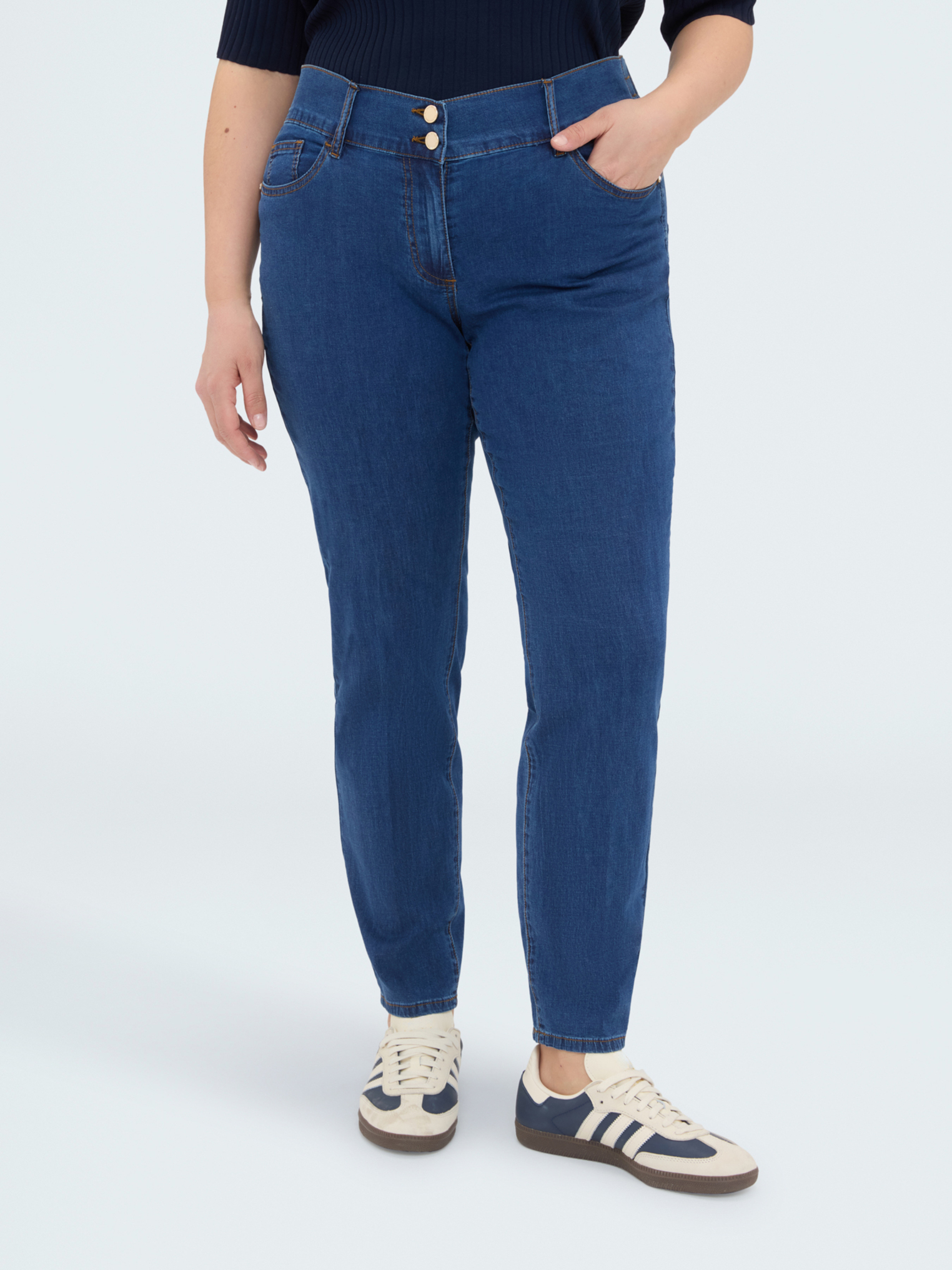 Jean Skinny délavage bleu, FIORELLA RUBINO
