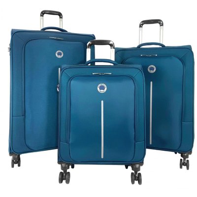 Lot 3 valises souples Caracas dont une valise cabine  ABS DELSEY PARIS