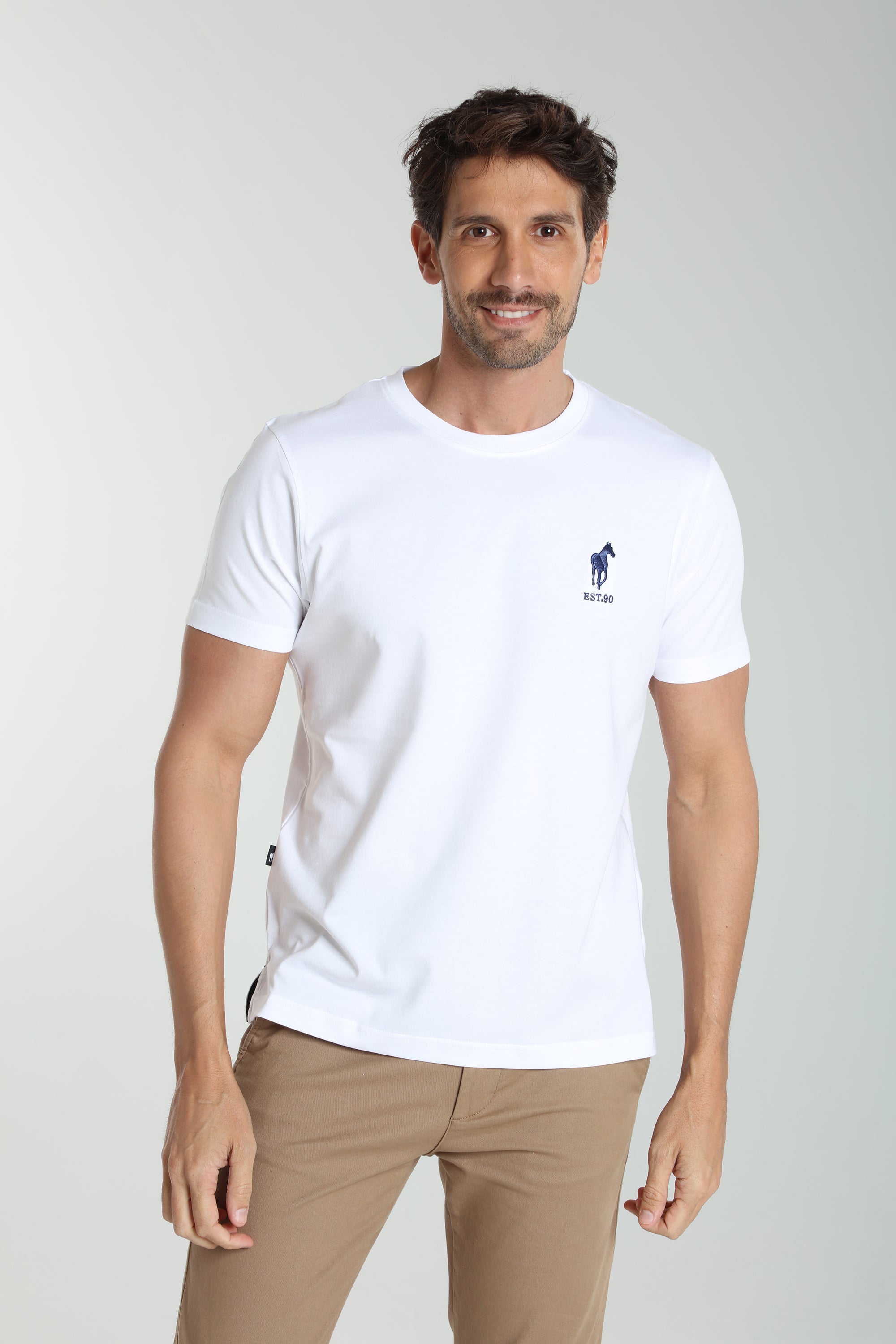 T-shirt manches courtes coton HORSE EST.90, GENTLEMAN FARMER