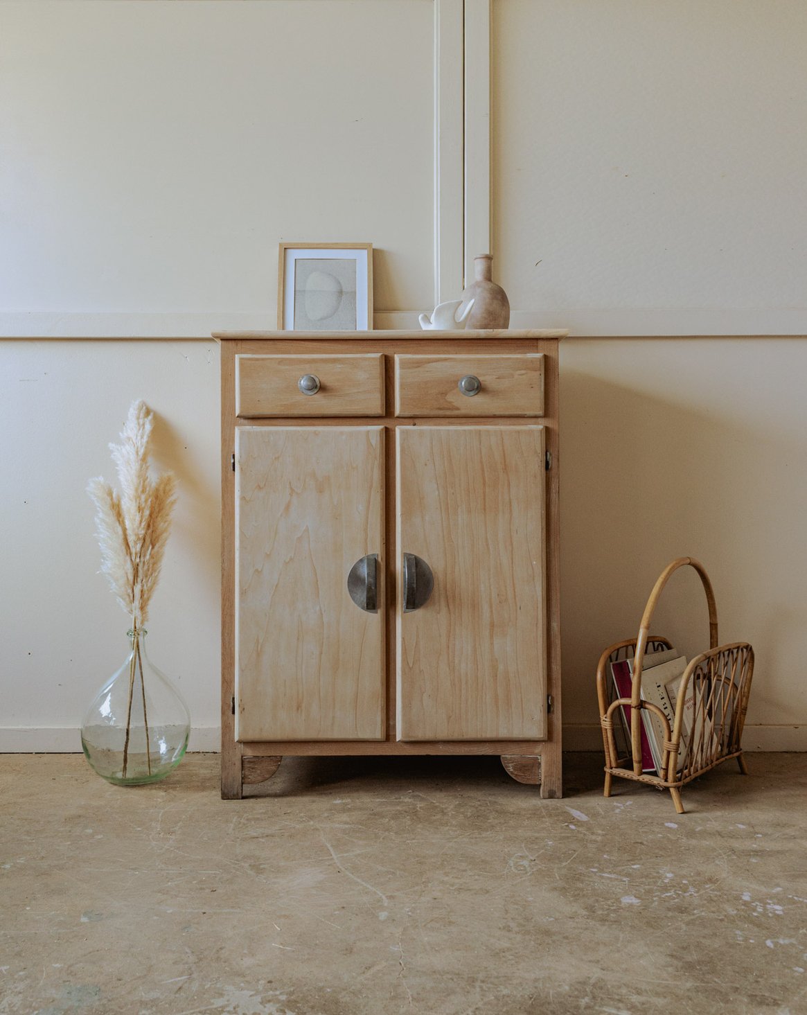Buffet en bois en bois clair Gilbert N°840 - Bon état, DEBONGOUT