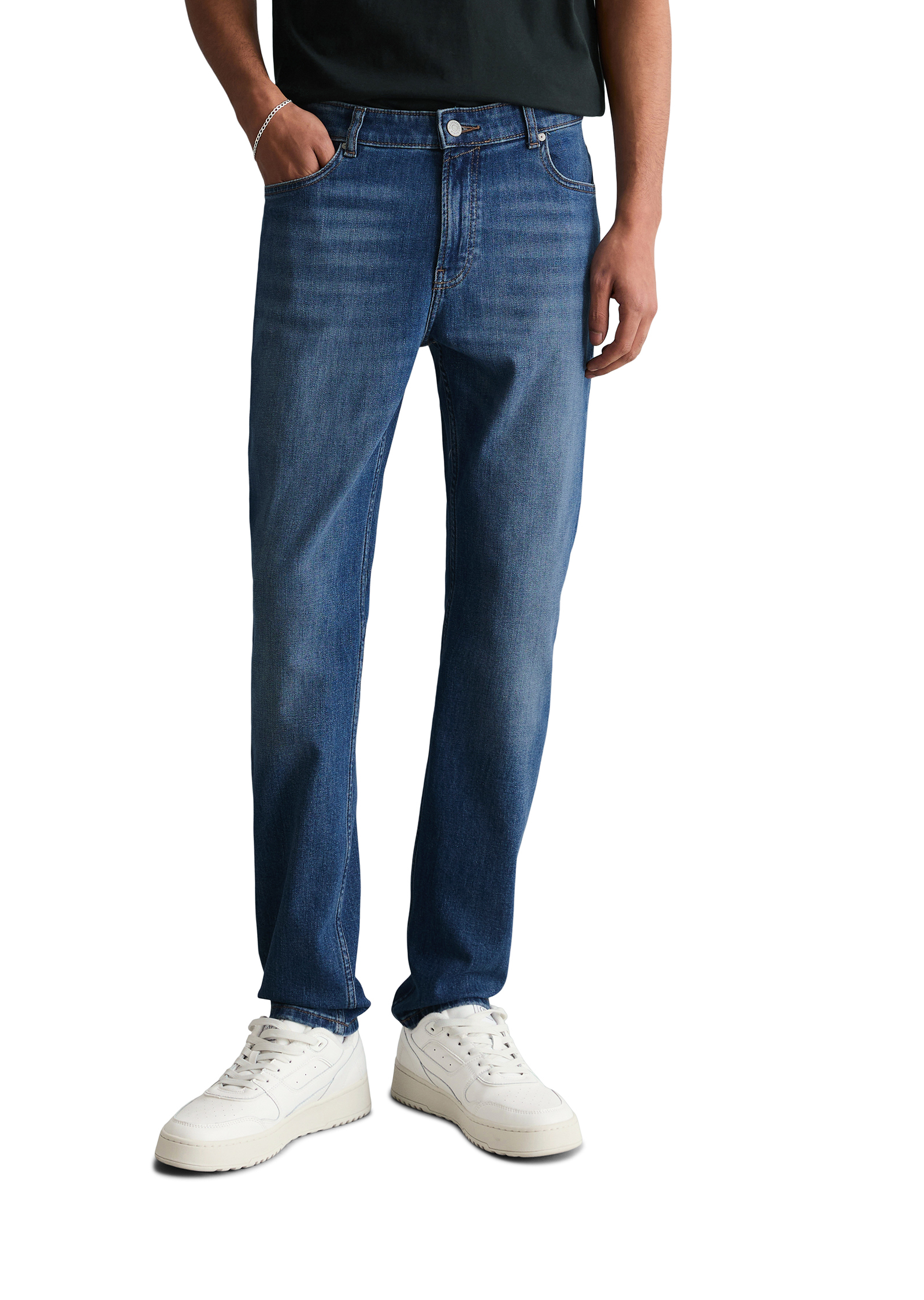 Jeans modèle Ando skinny en coton bio mélangé, MARC O’POLO DENIM