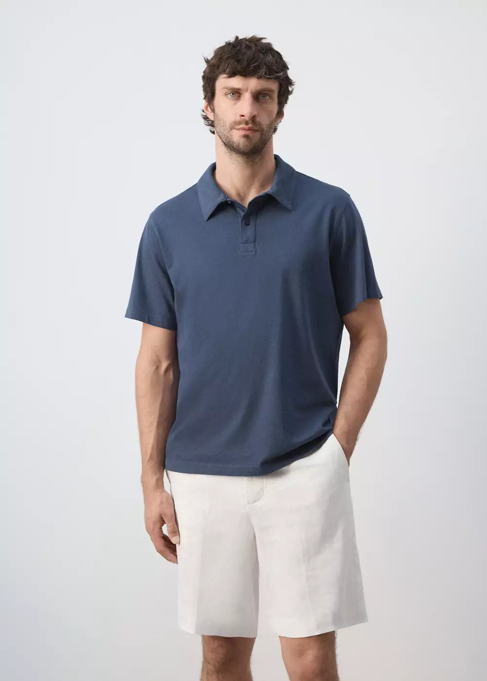 Polo uni 100 % coton, MANGO MAN