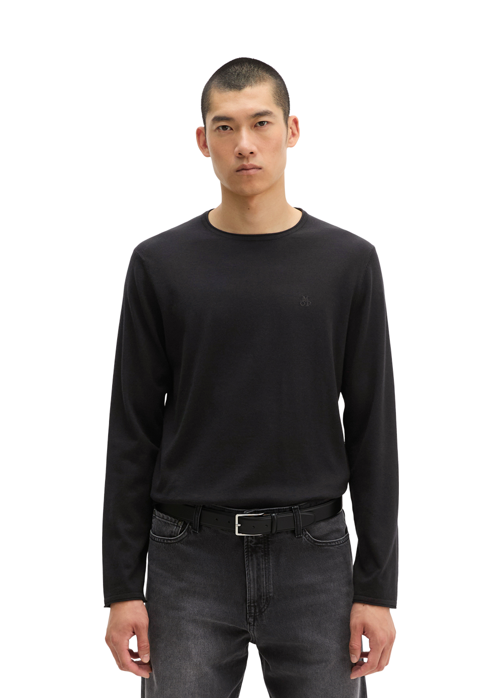 Pull-over regular en mélange de coton et de cachemire bio, MARC O'POLO