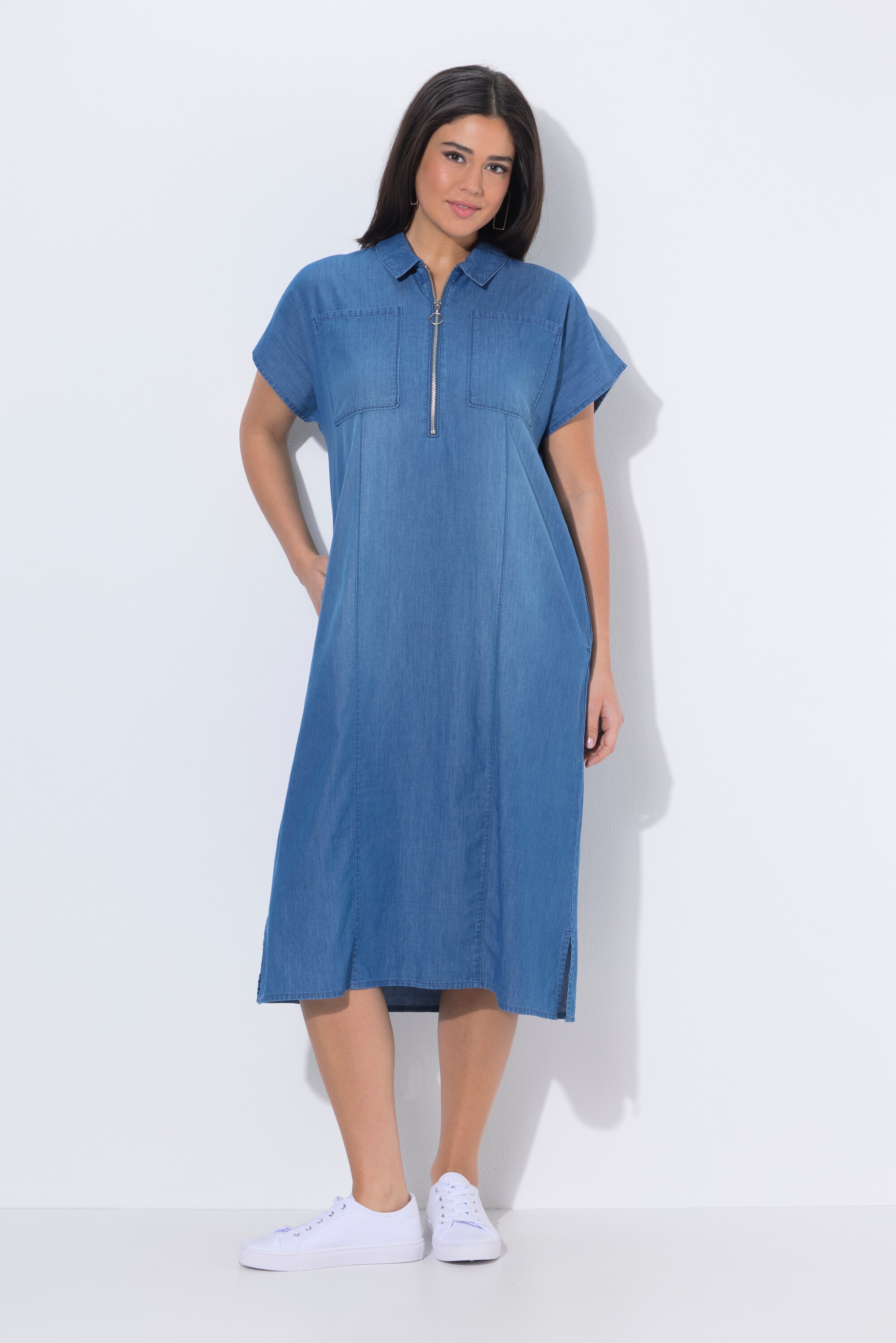 Robe midi aspect jean, ULLA POPKEN
