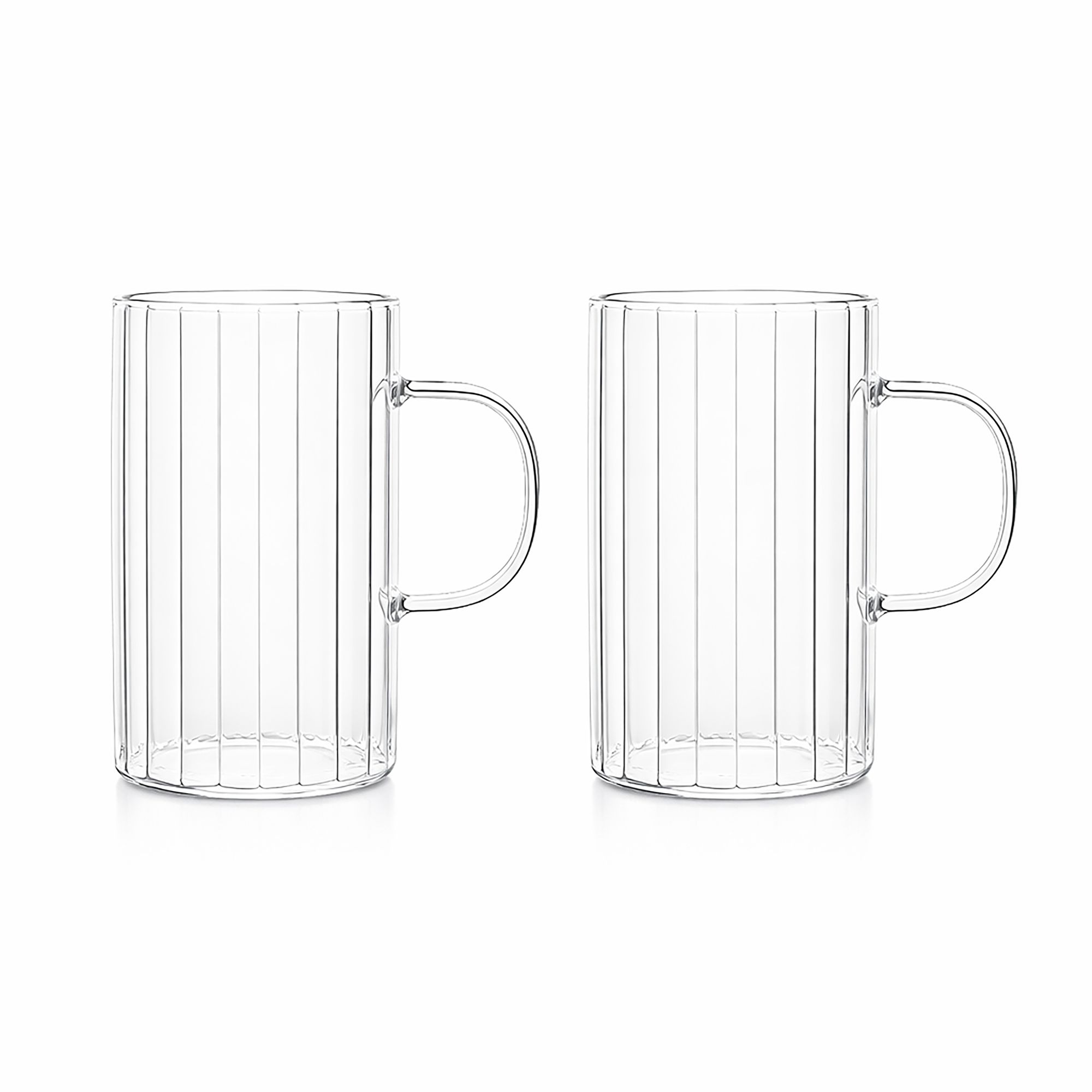 Lot de 2 tasses 35cl en verre borosilicate avec anse, LEIA, OGO LIVING