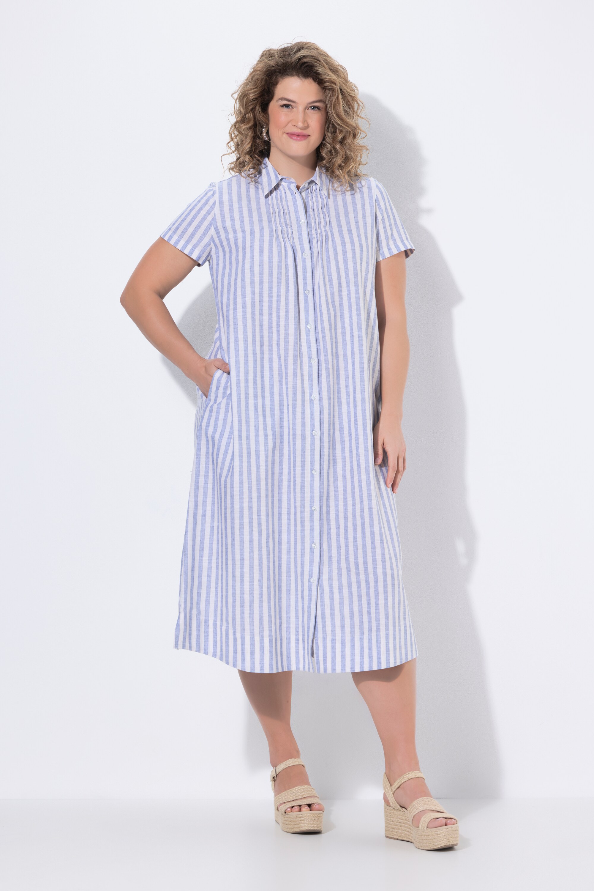Robe maxi en coton bio rayé, ULLA POPKEN