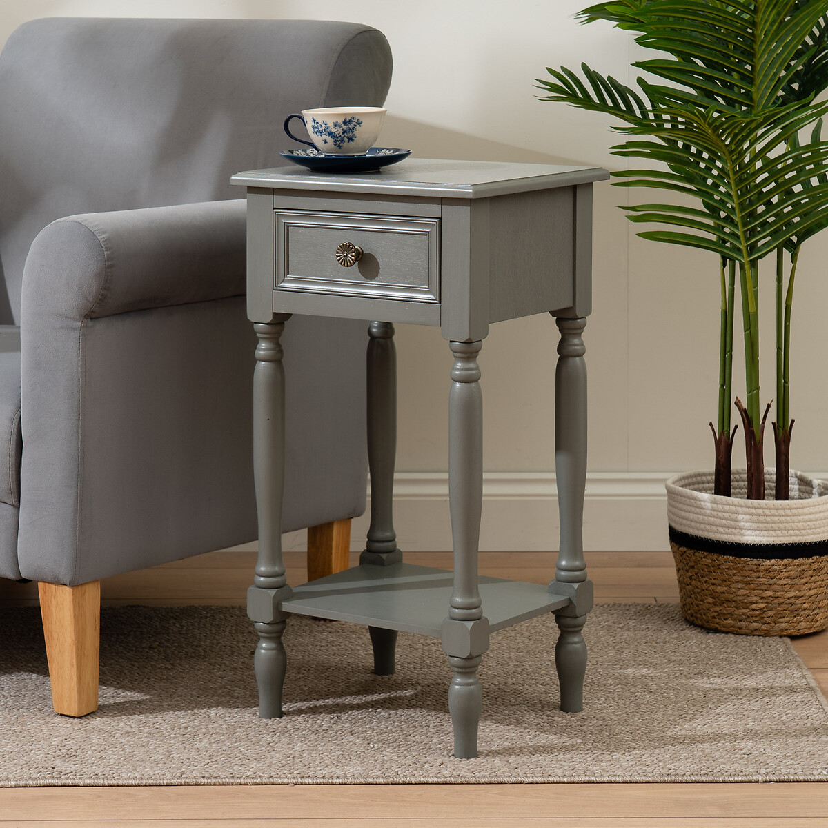 Amia Side Table with Drawer, SO'HOME
