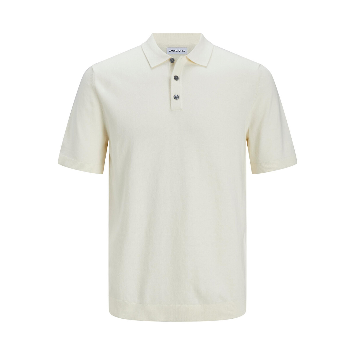 Image of Cotton Mix Polo Shirt with Short Sleeves