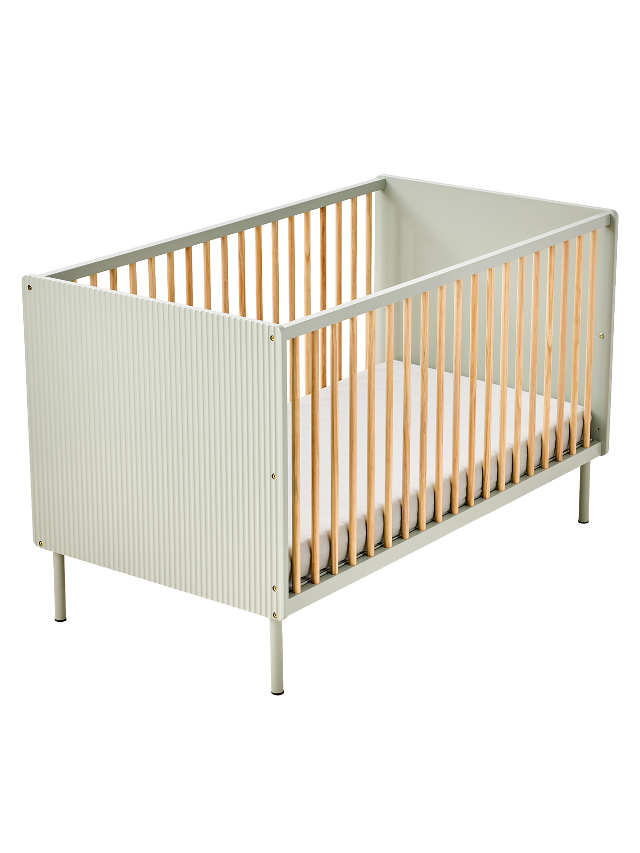 Lit bébé cannelé évolutif 70x140cm, VERTBAUDET