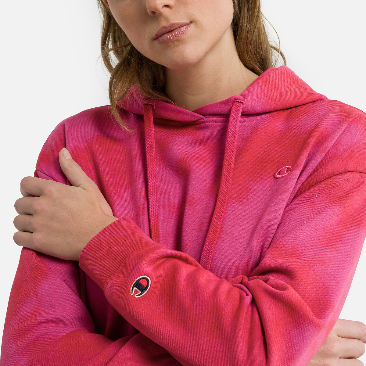 Ladies red hot sale champion hoodie