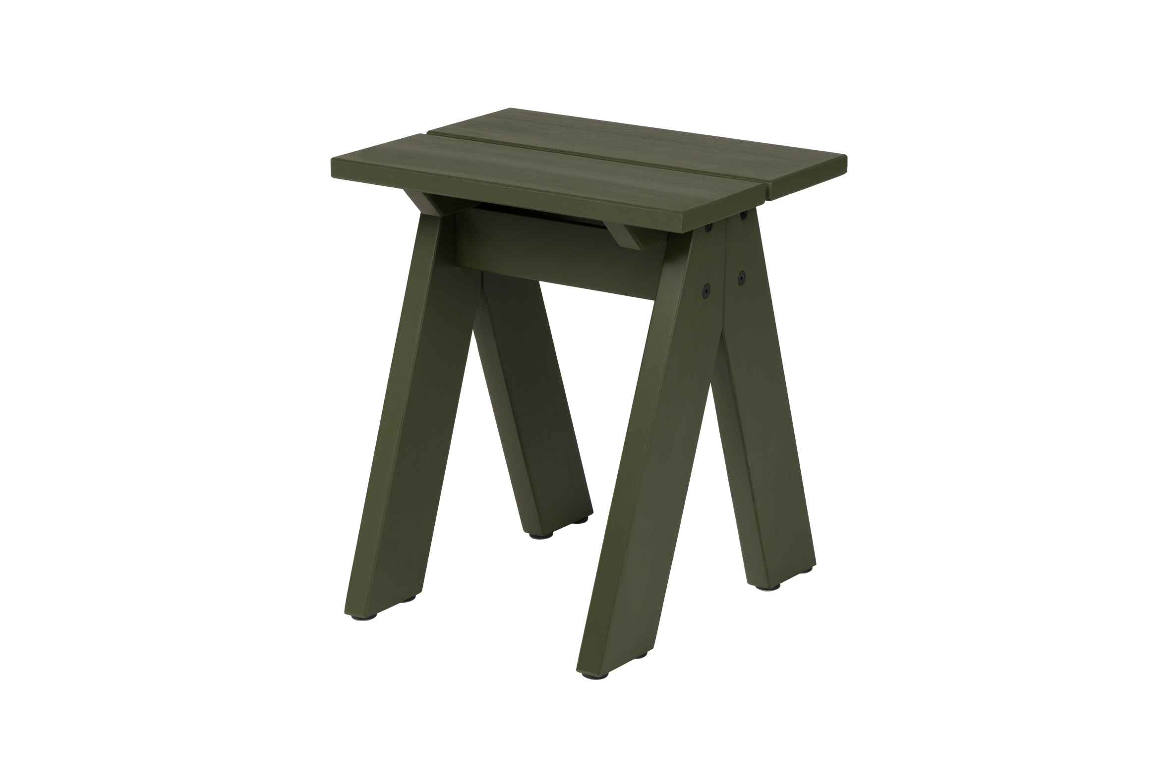 Tabouret Navo en pin - Vert forêt, NOO.MA