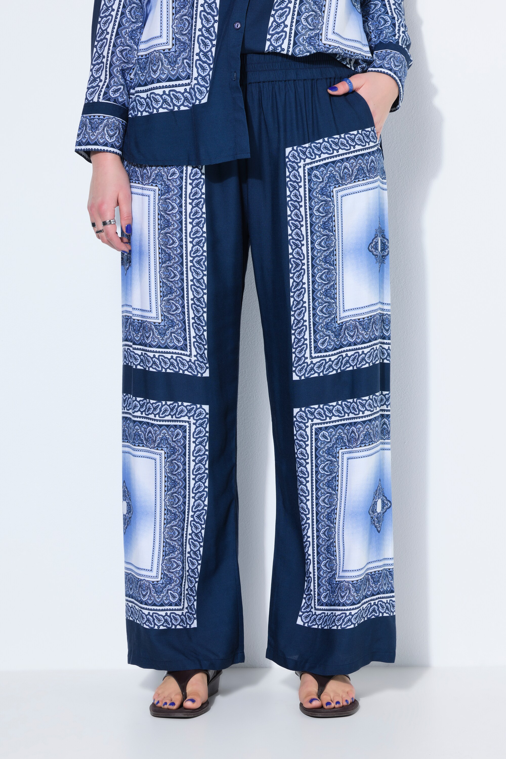 Pantalon jambes larges, taille haute, STUDIO UNTOLD